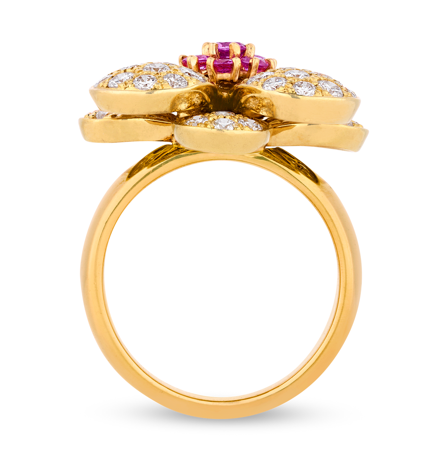 Van Cleef & Arpels Diamond Flower Ring, 1.92 carats