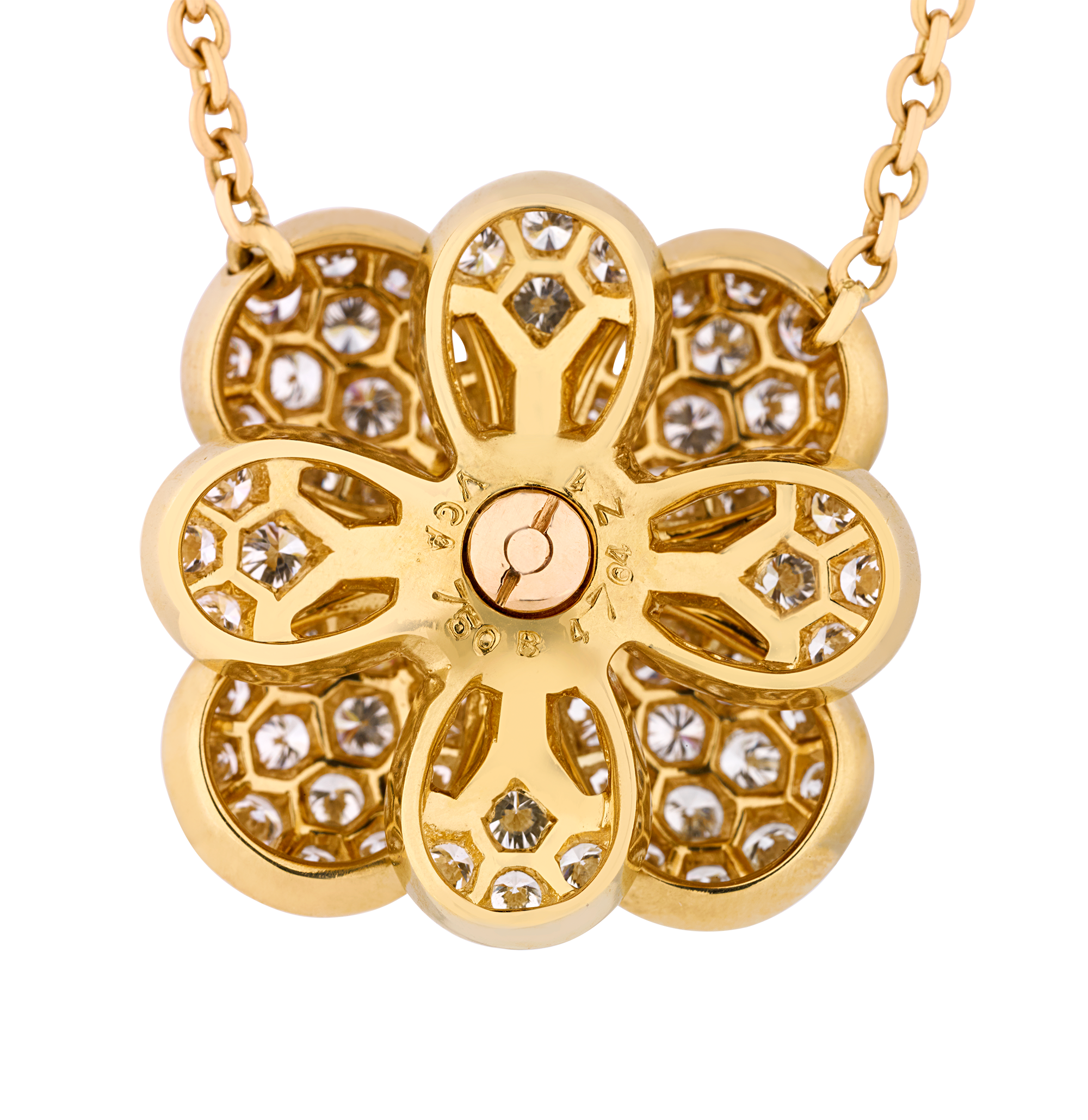 Van Cleef & Arpels Diamond Flower Pendant, 1.92 carats