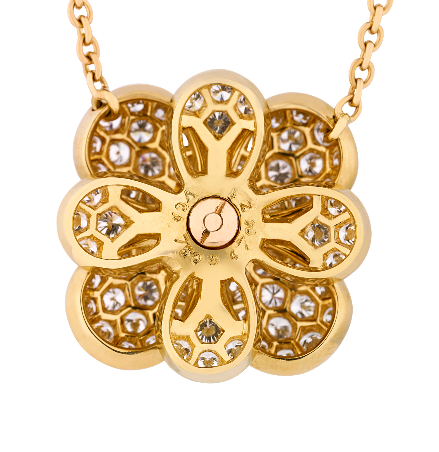 Van Cleef & Arpels Diamond Flower Pendant, 1.92 carats