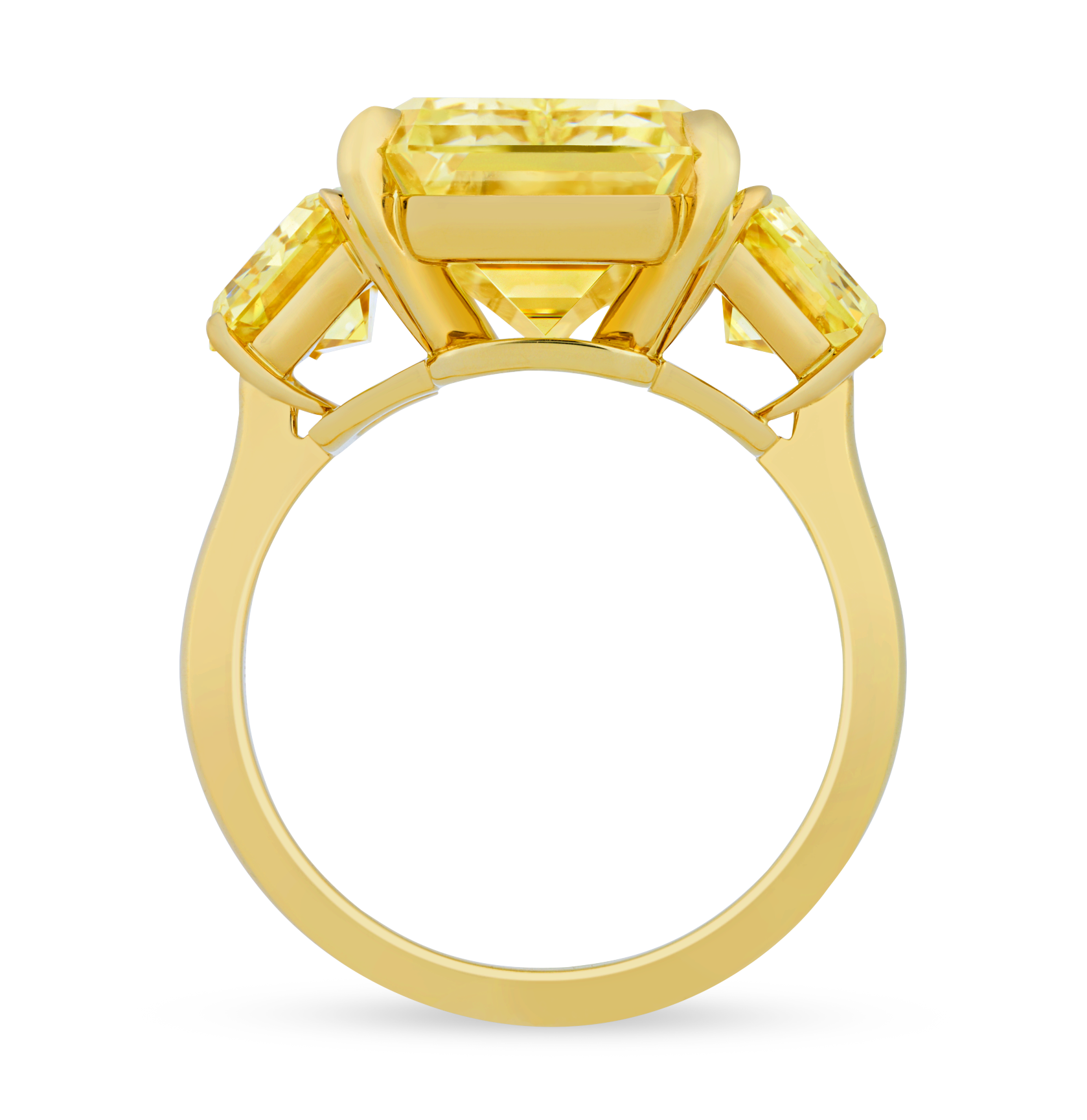 Fancy Intense Yellow Diamond Ring, 14.12 carats