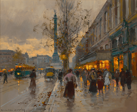 Place de la Bastille by Edouard Léon Cortès