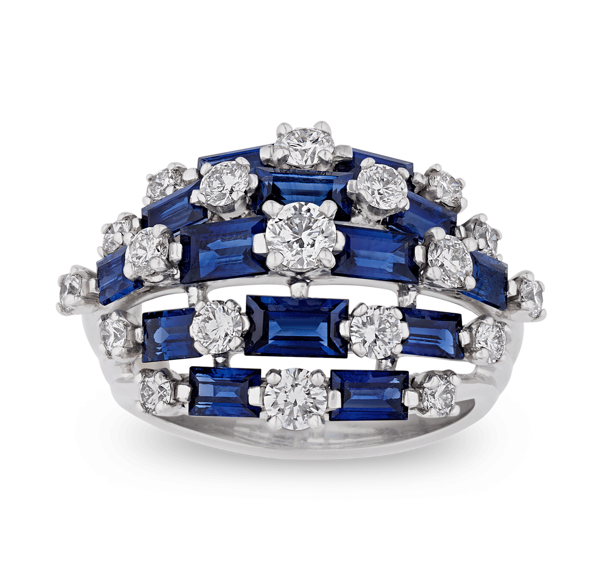 Oscar Heyman Sapphire and Diamond Ring