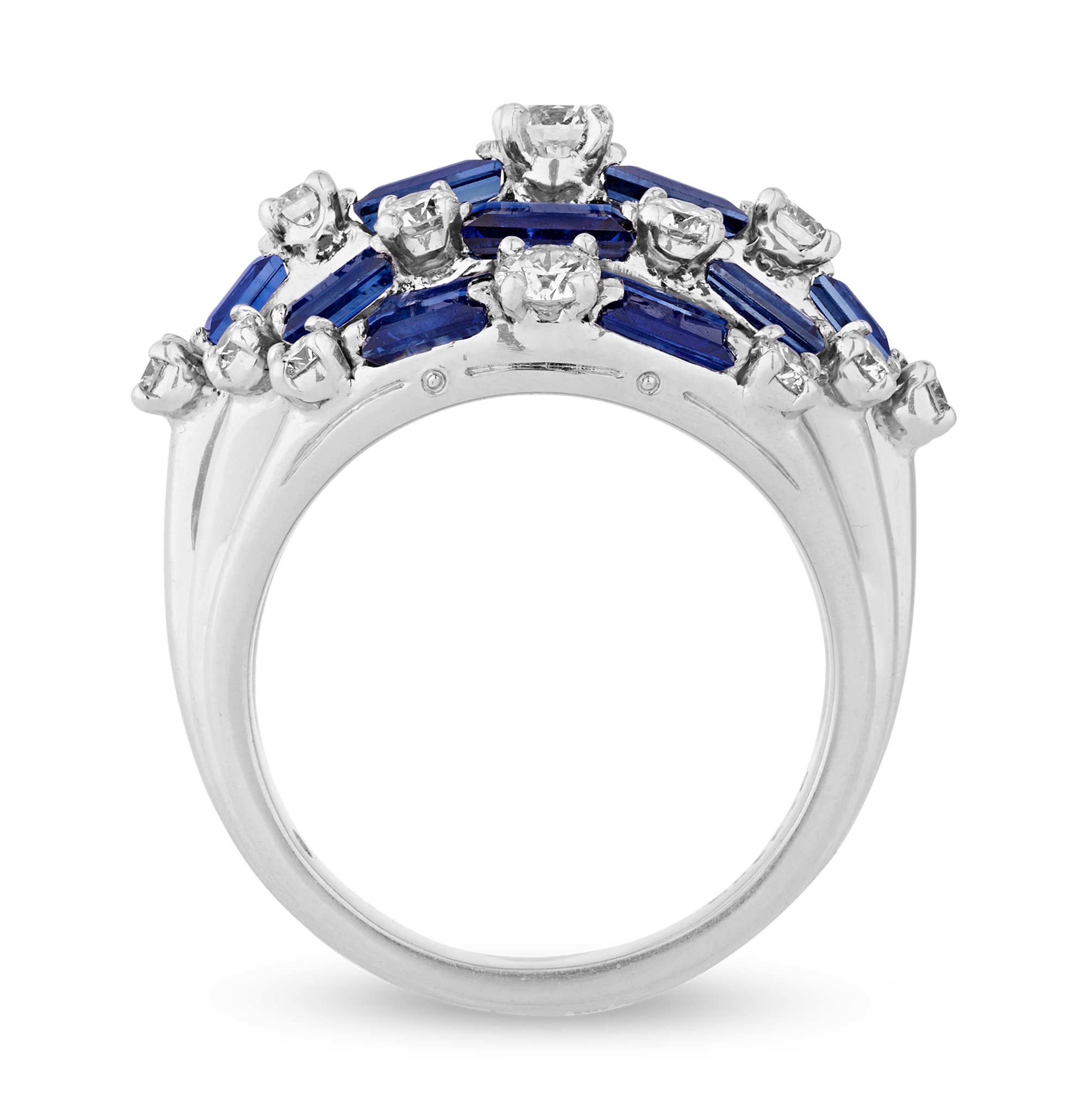 Oscar Heyman Sapphire and Diamond Ring