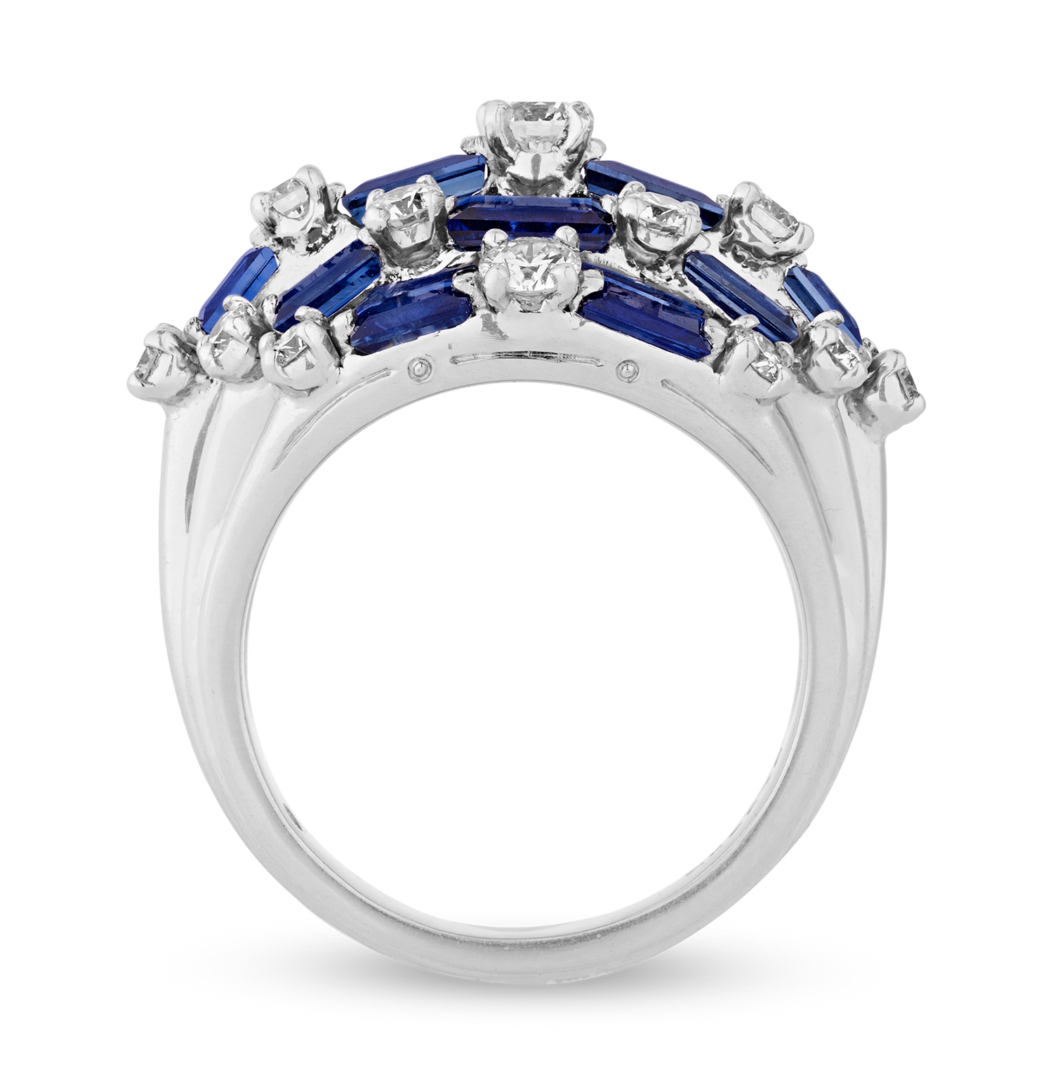 Oscar Heyman Sapphire and Diamond Ring