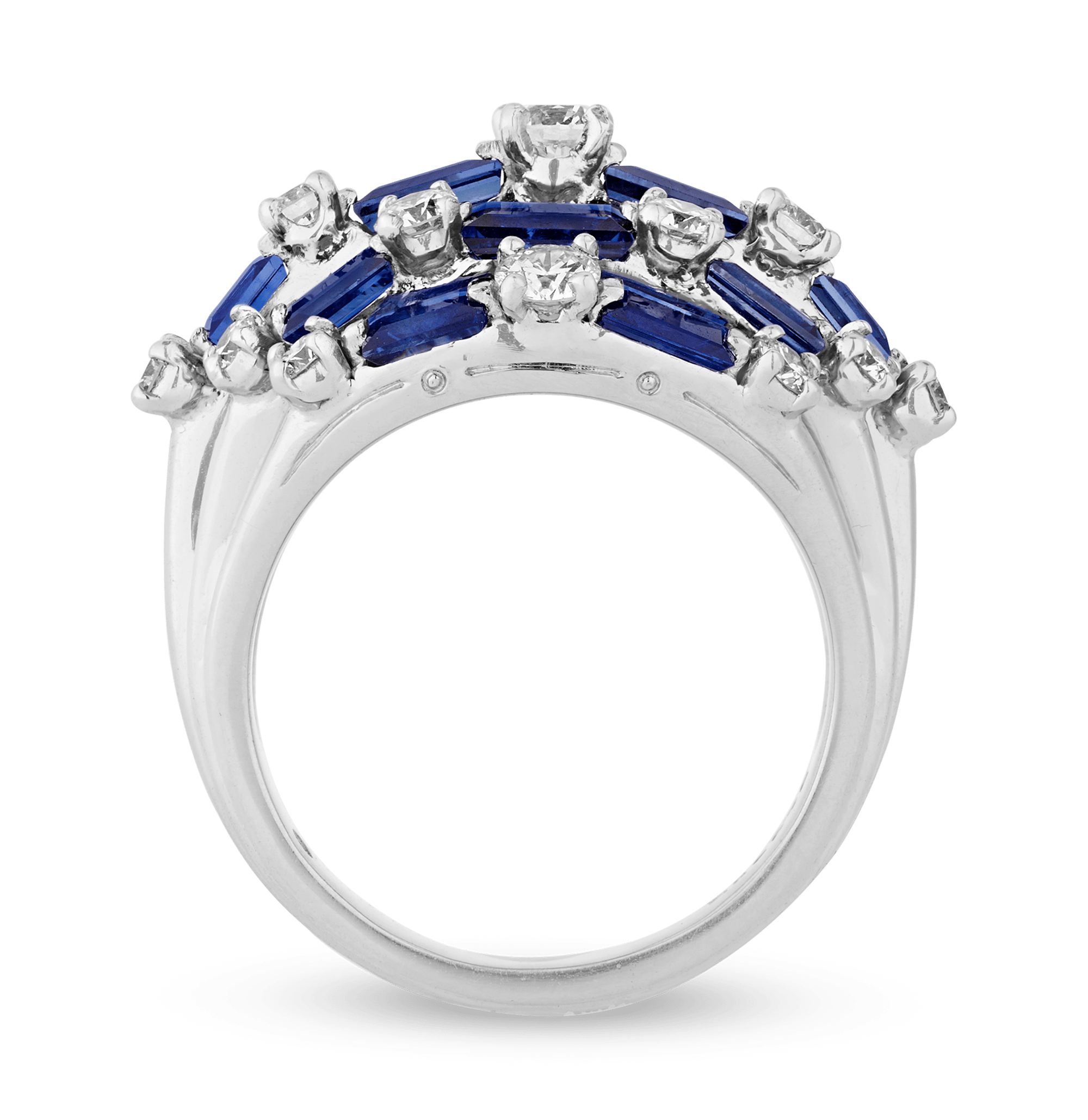 Oscar Heyman Sapphire and Diamond Ring