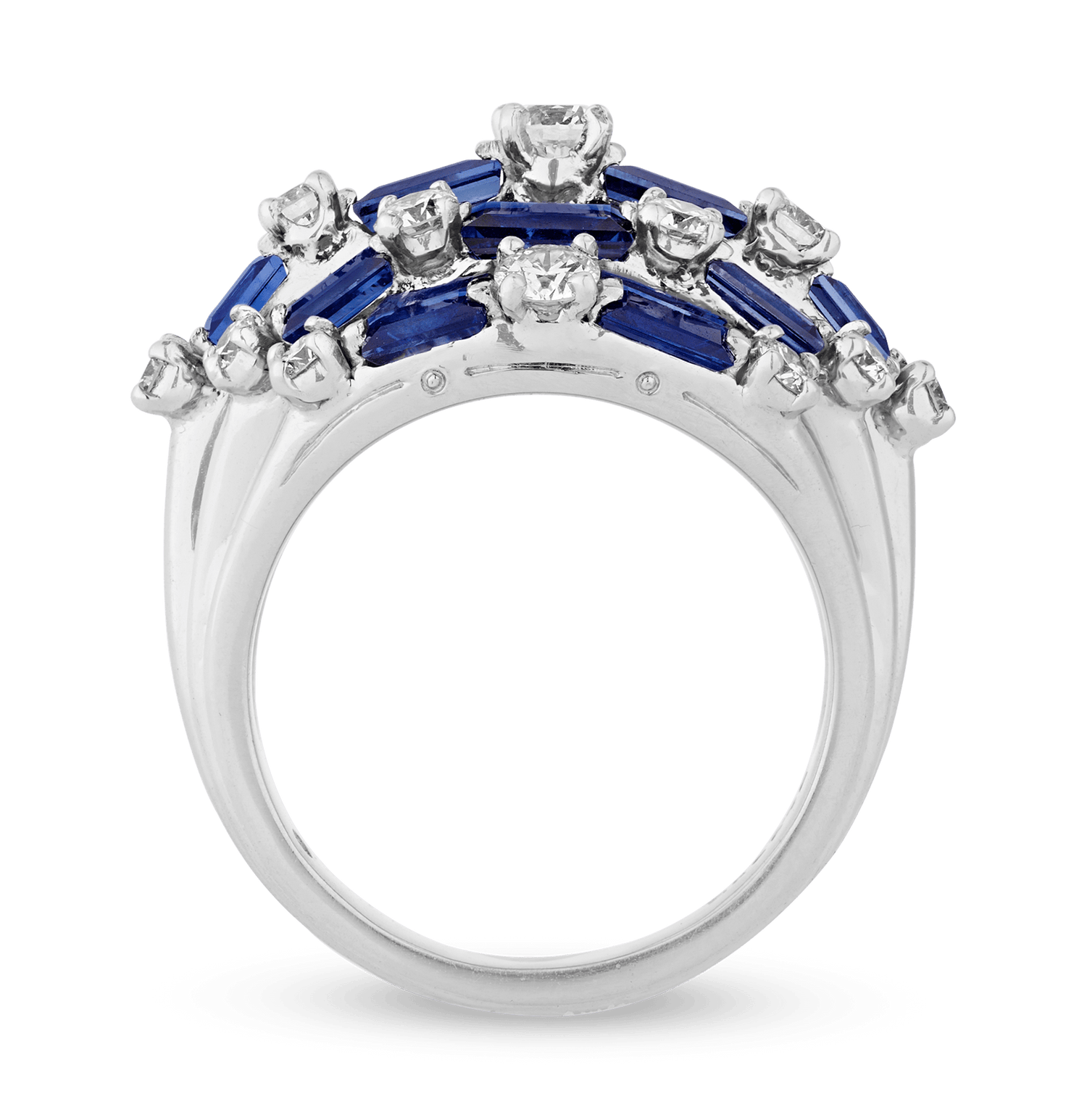 Oscar Heyman Sapphire and Diamond Ring