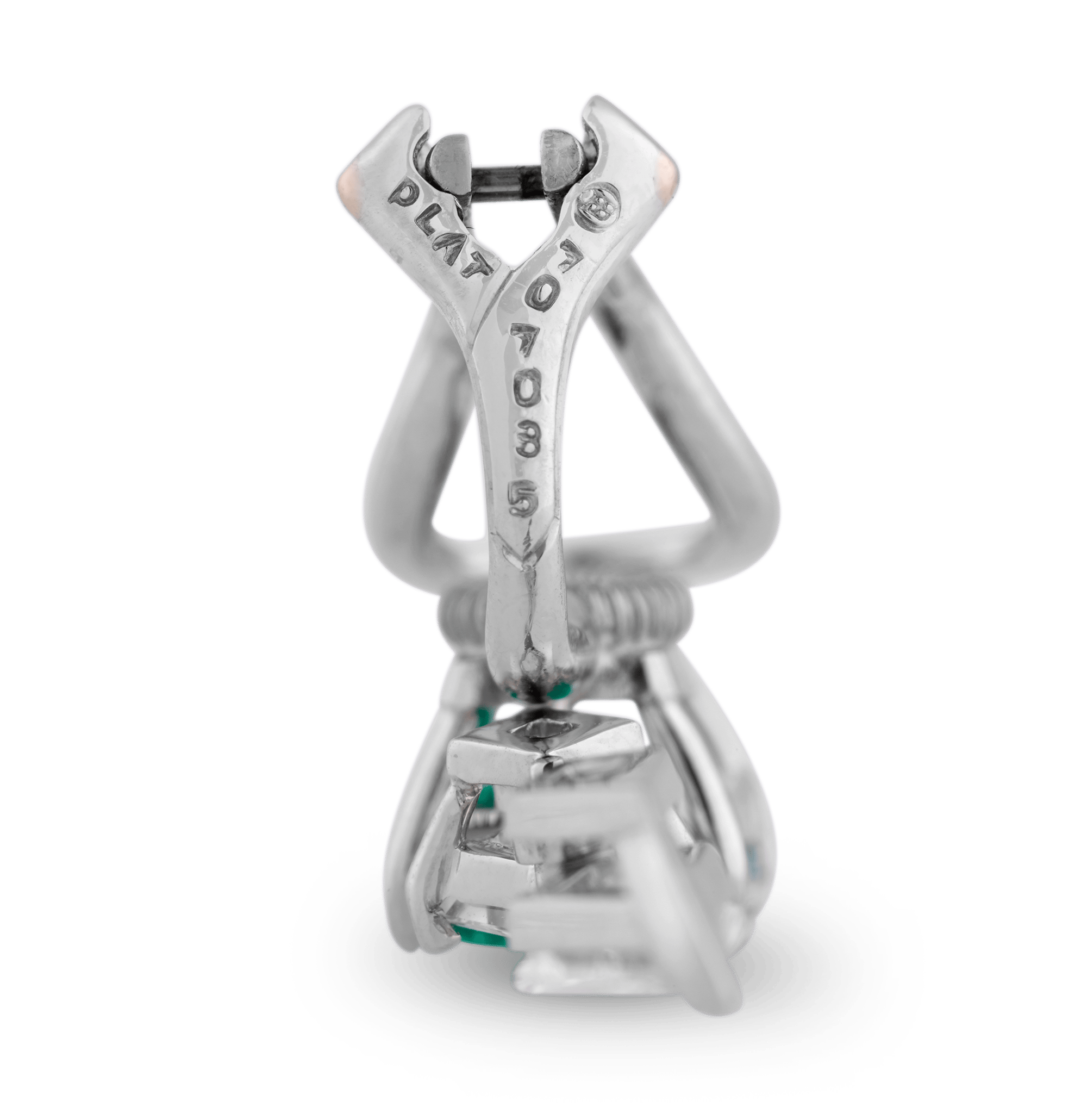 Oscar Heyman Colombian Emerald Earrings, 2.61 Carats