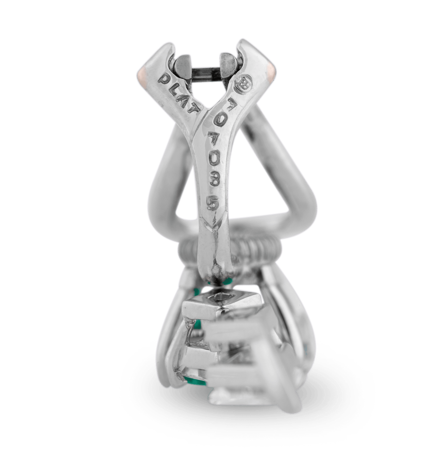 Oscar Heyman Colombian Emerald Earrings, 2.61 Carats