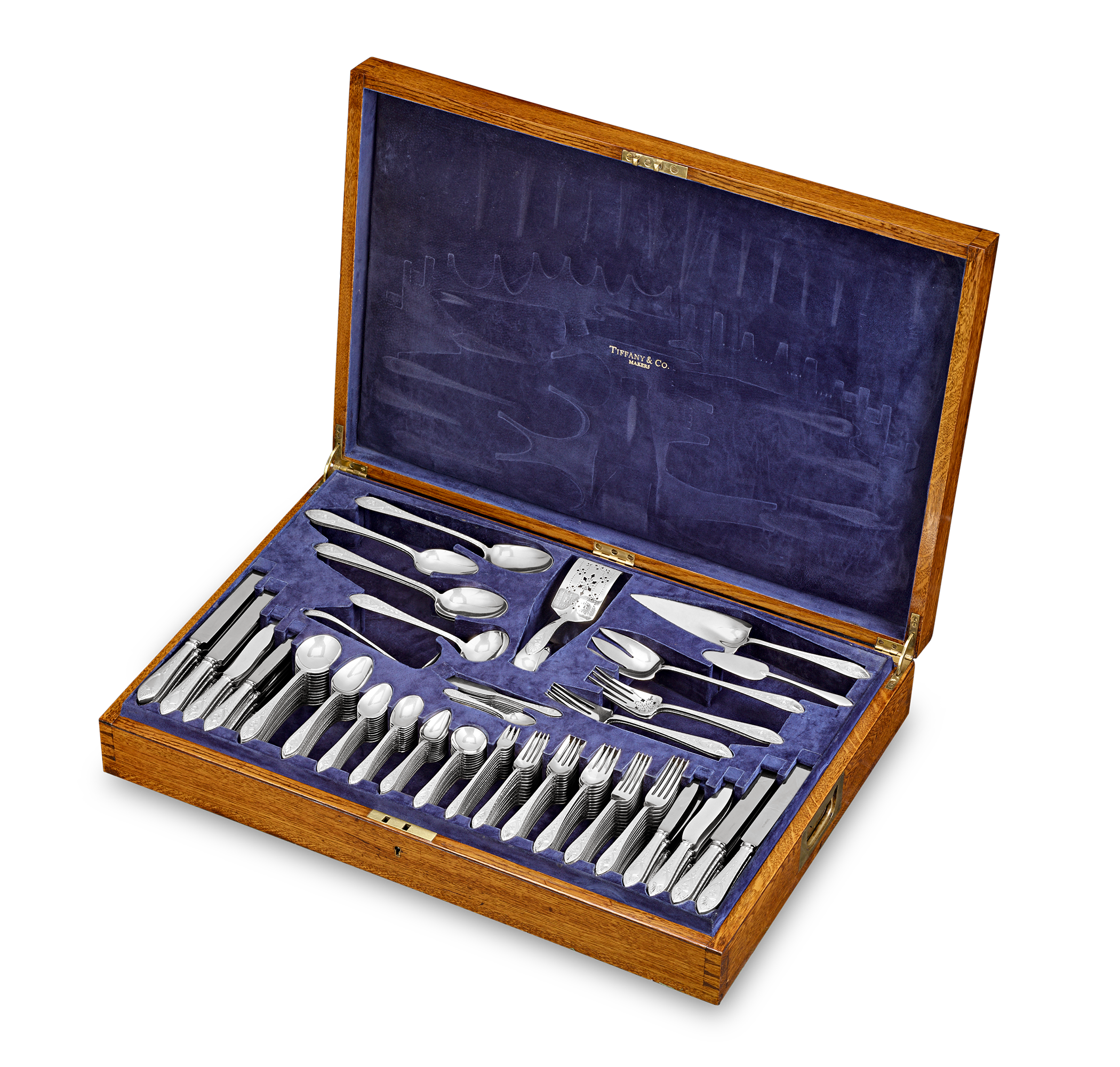 Tiffany & Co. Faneuil Silver Flatware Service, 231 Pieces