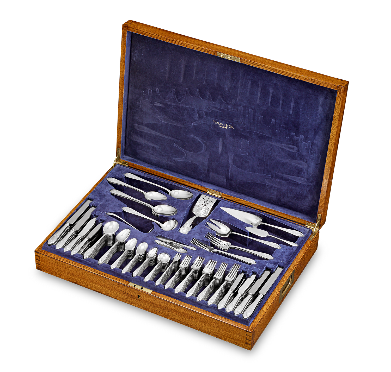 Tiffany & Co. Faneuil Silver Flatware Service, 231 Pieces