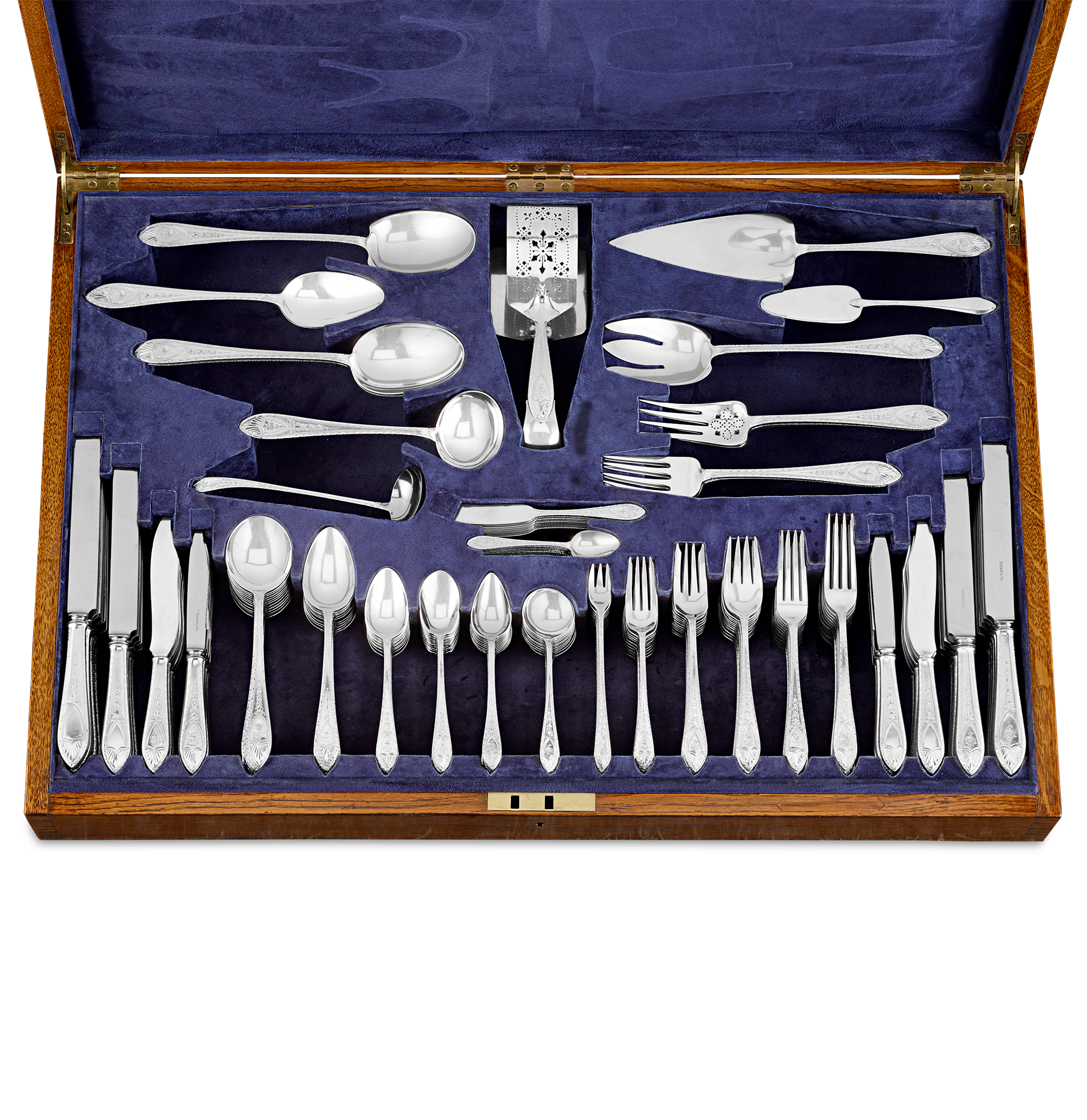 Tiffany & Co. Faneuil Silver Flatware Service, 231 Pieces