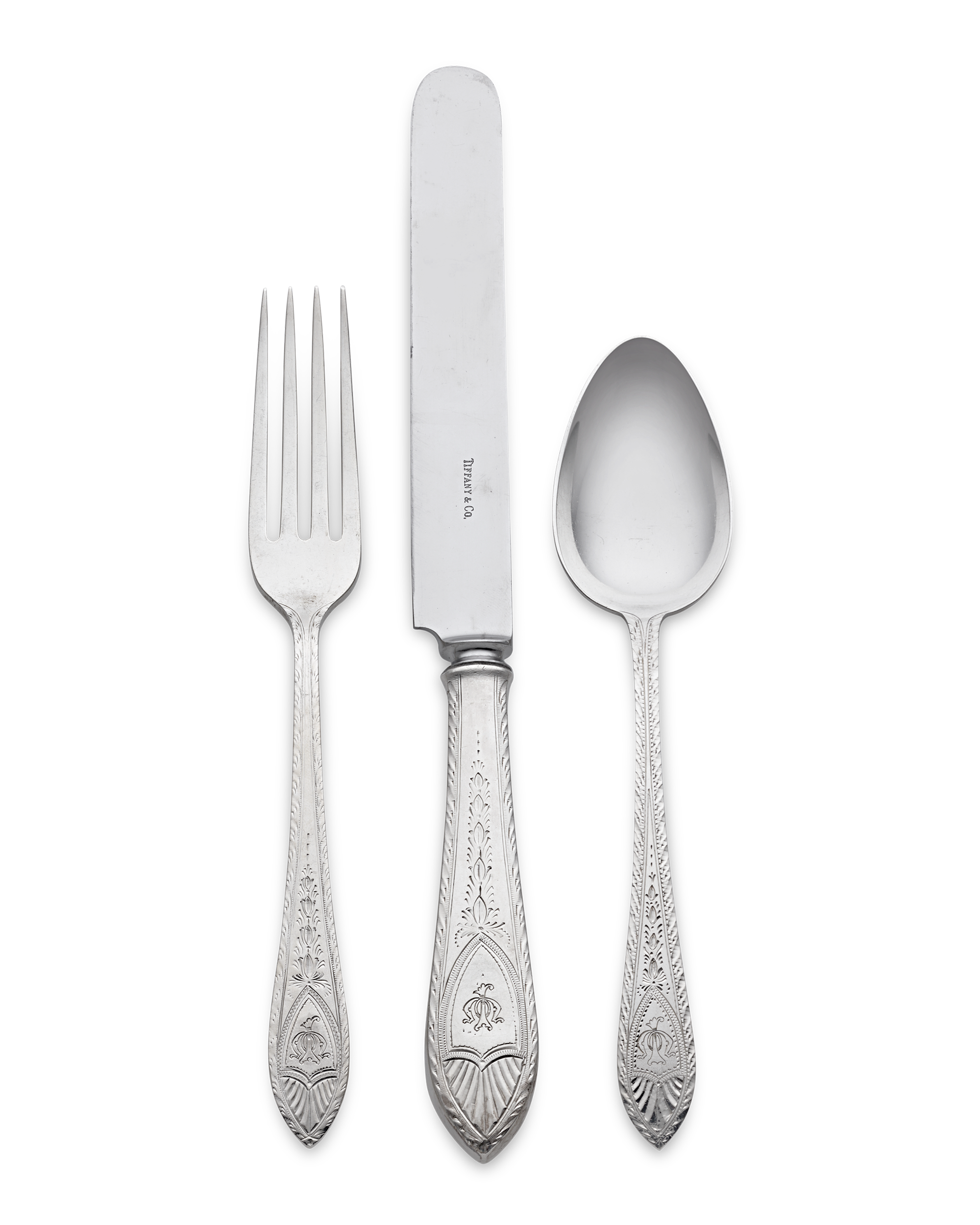 Tiffany & Co. Faneuil Silver Flatware Service, 231 Pieces