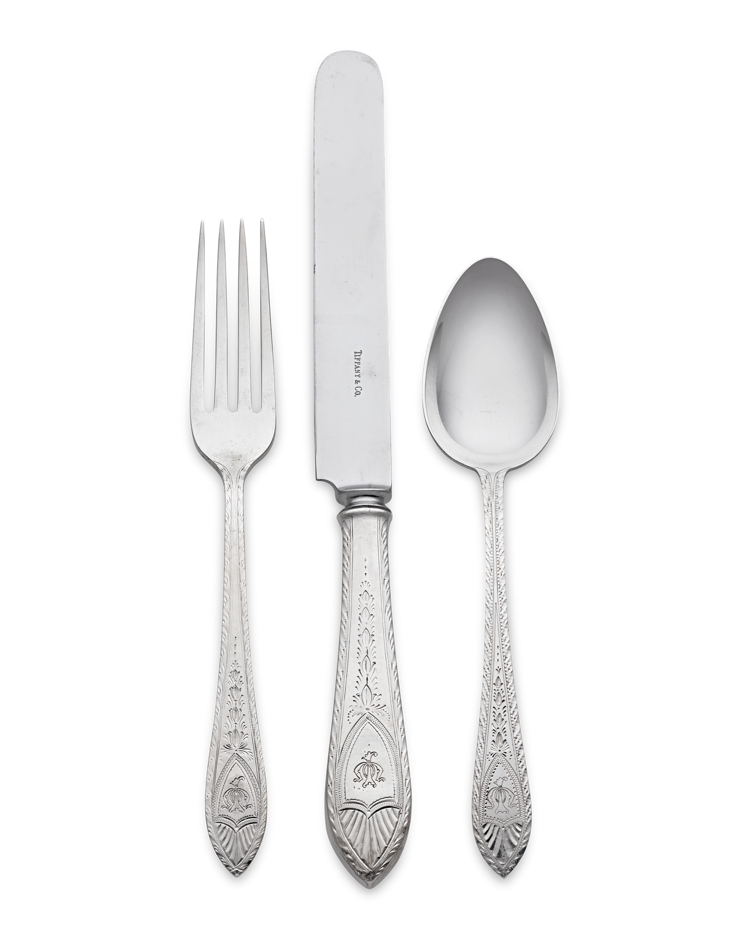 Tiffany & Co. Faneuil Silver Flatware Service, 231 Pieces