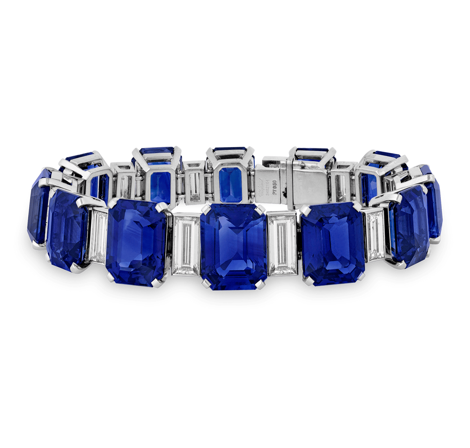 Chopard Ceylon Sapphire and Diamond Bracelet, 85.53 Carats