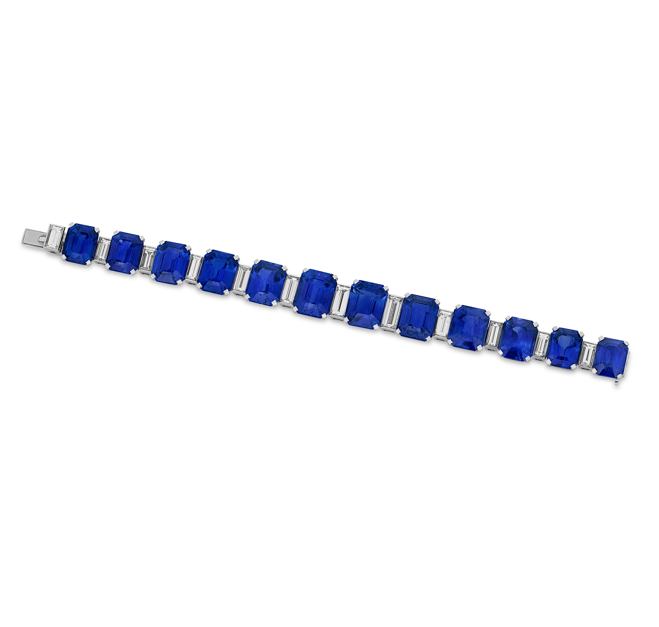 Chopard Ceylon Sapphire and Diamond Bracelet, 85.53 Carats