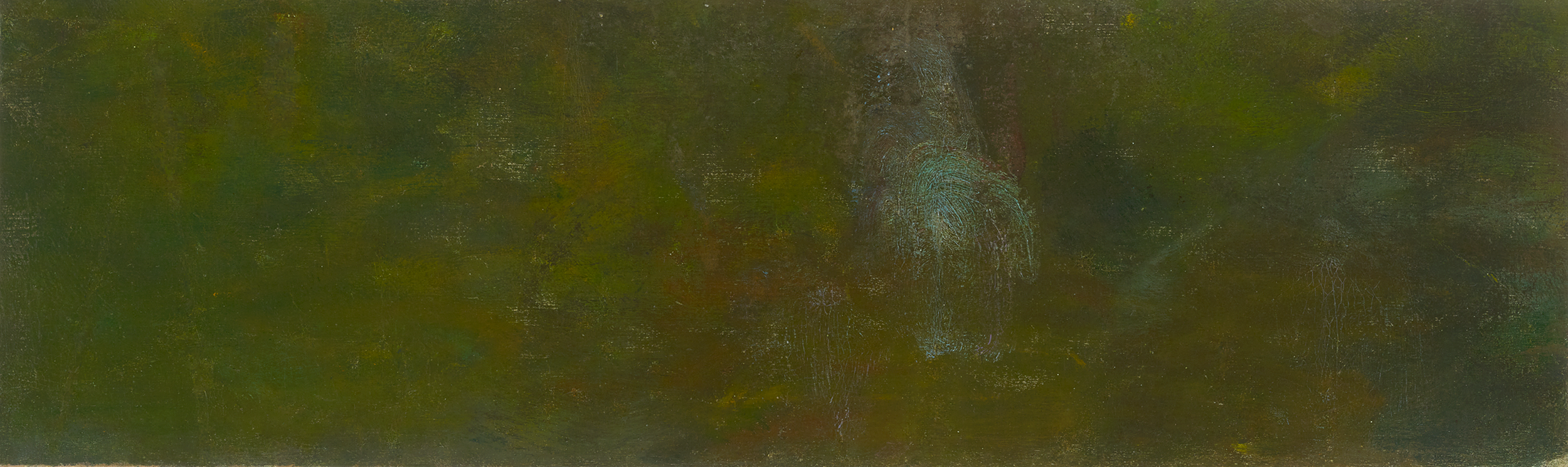 Deep Green Nymphéas Fragment by Claude Monet
