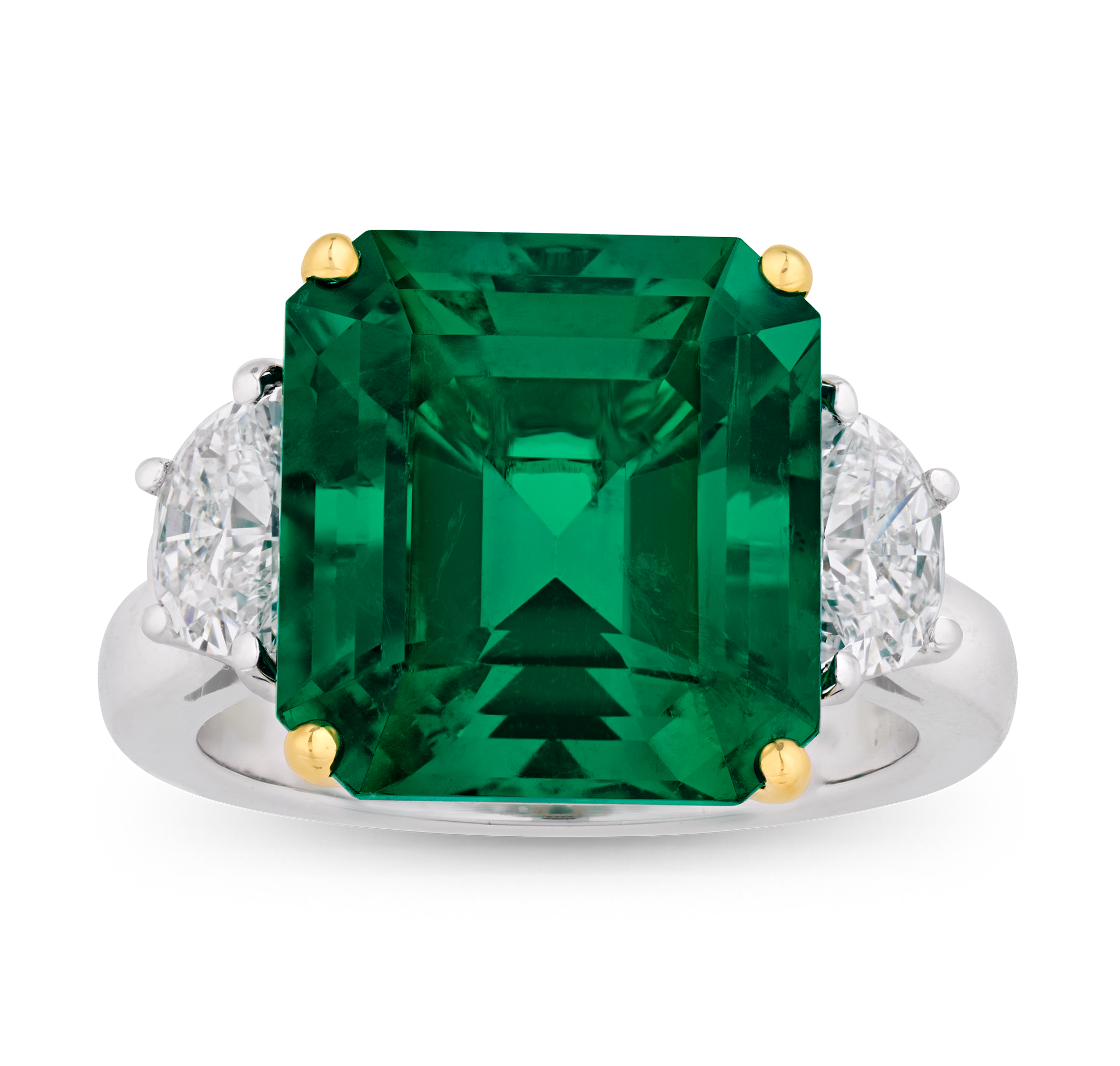 Untreated Colombian Emerald Ring, 8.95 Carats