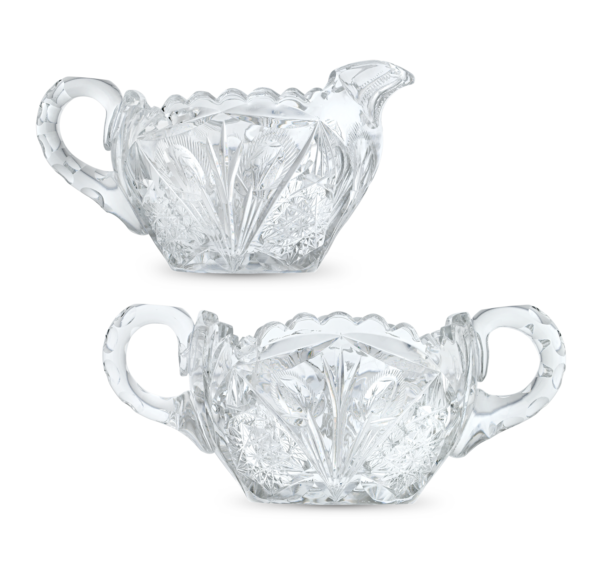 Libbey Glass Company Creamer and Sugar Bowl