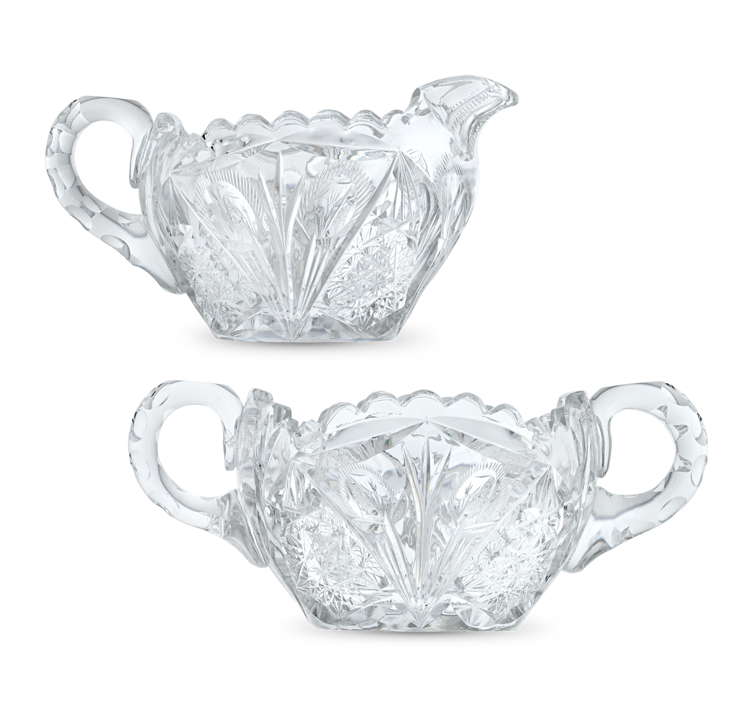 Libbey Glass Company Creamer and Sugar Bowl