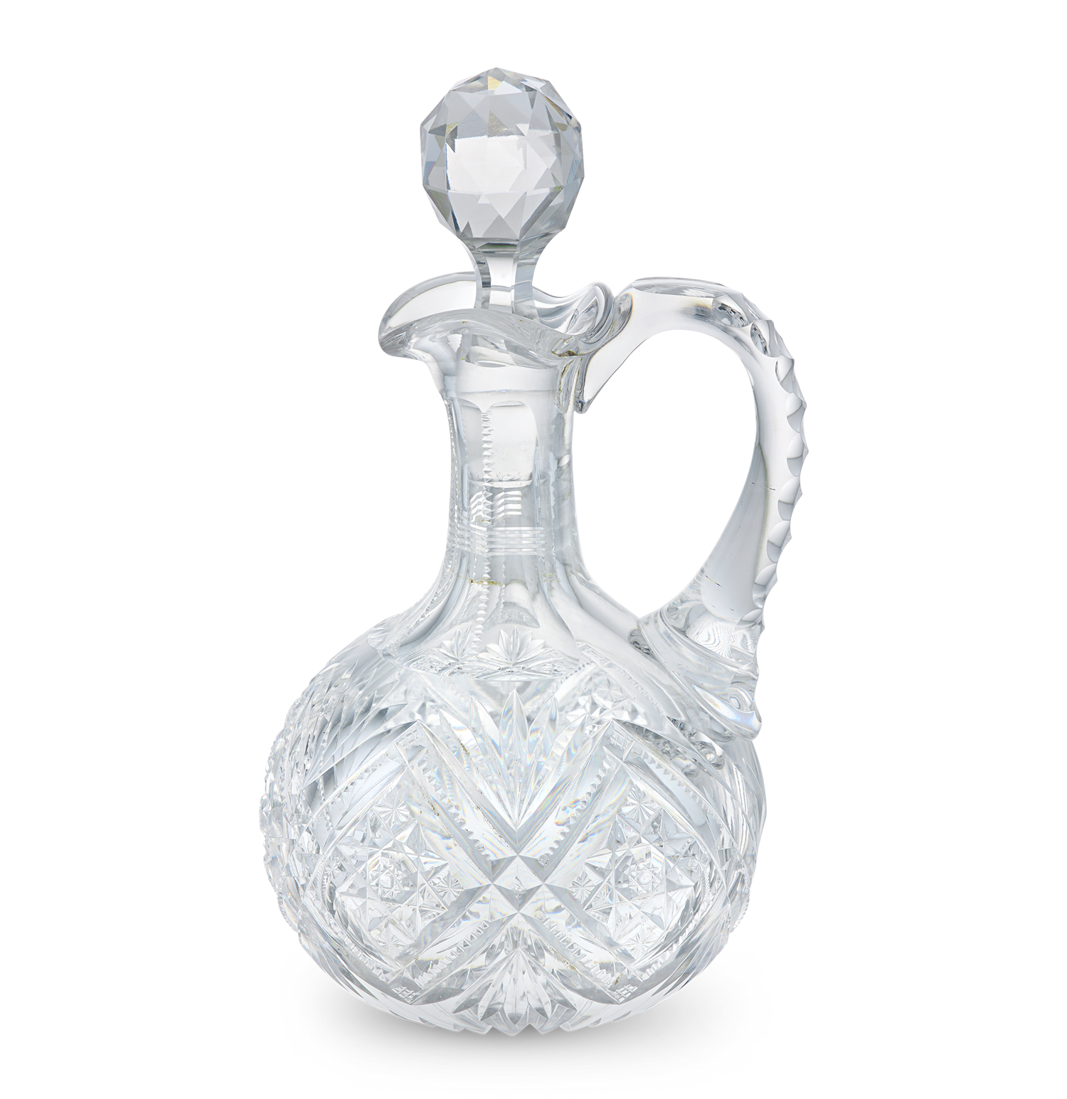 Cut Glass Cruet Pair in the Middlesex Pattern