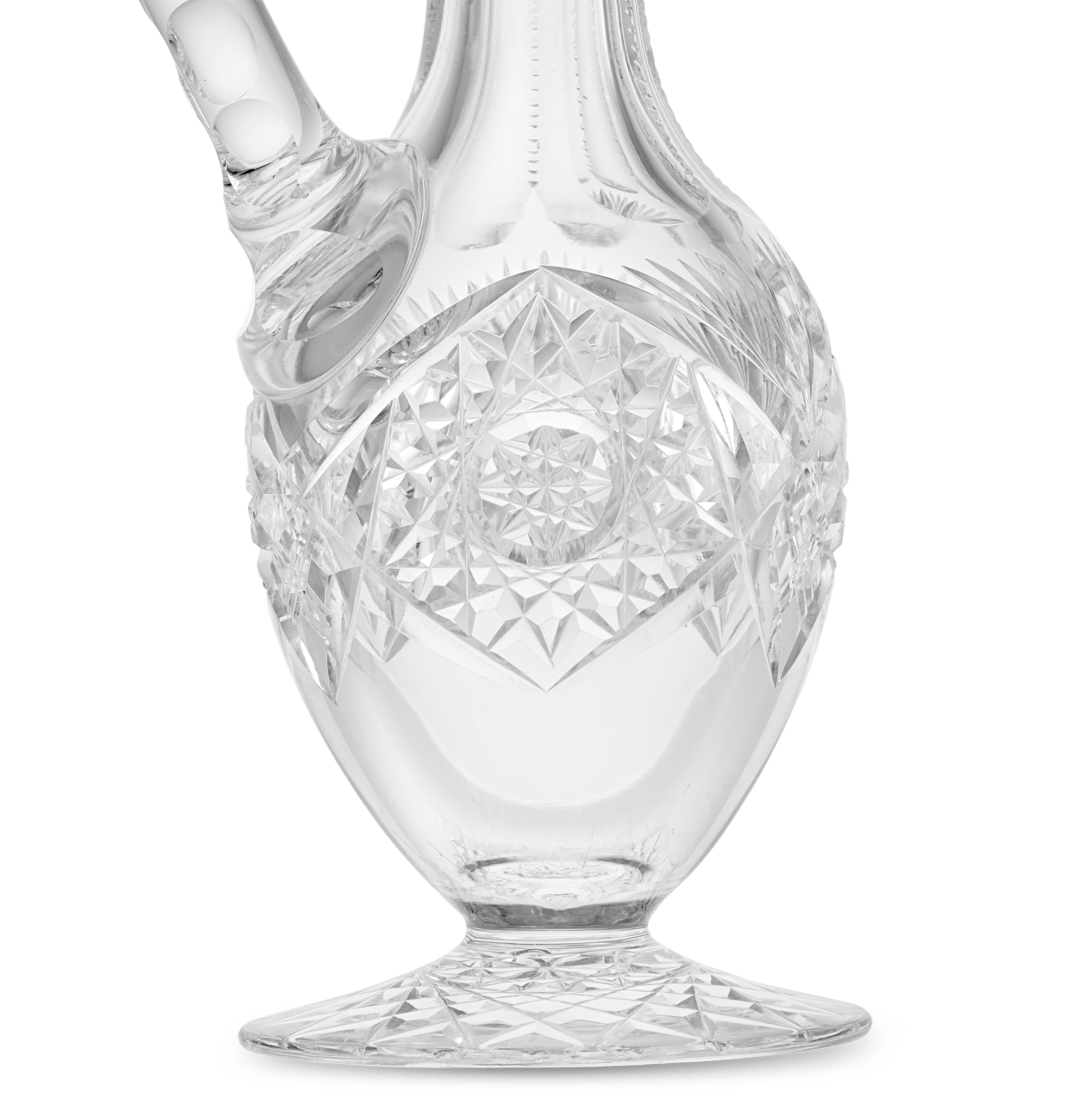 Middlesex Pattern Cut Glass Cruet Bottle