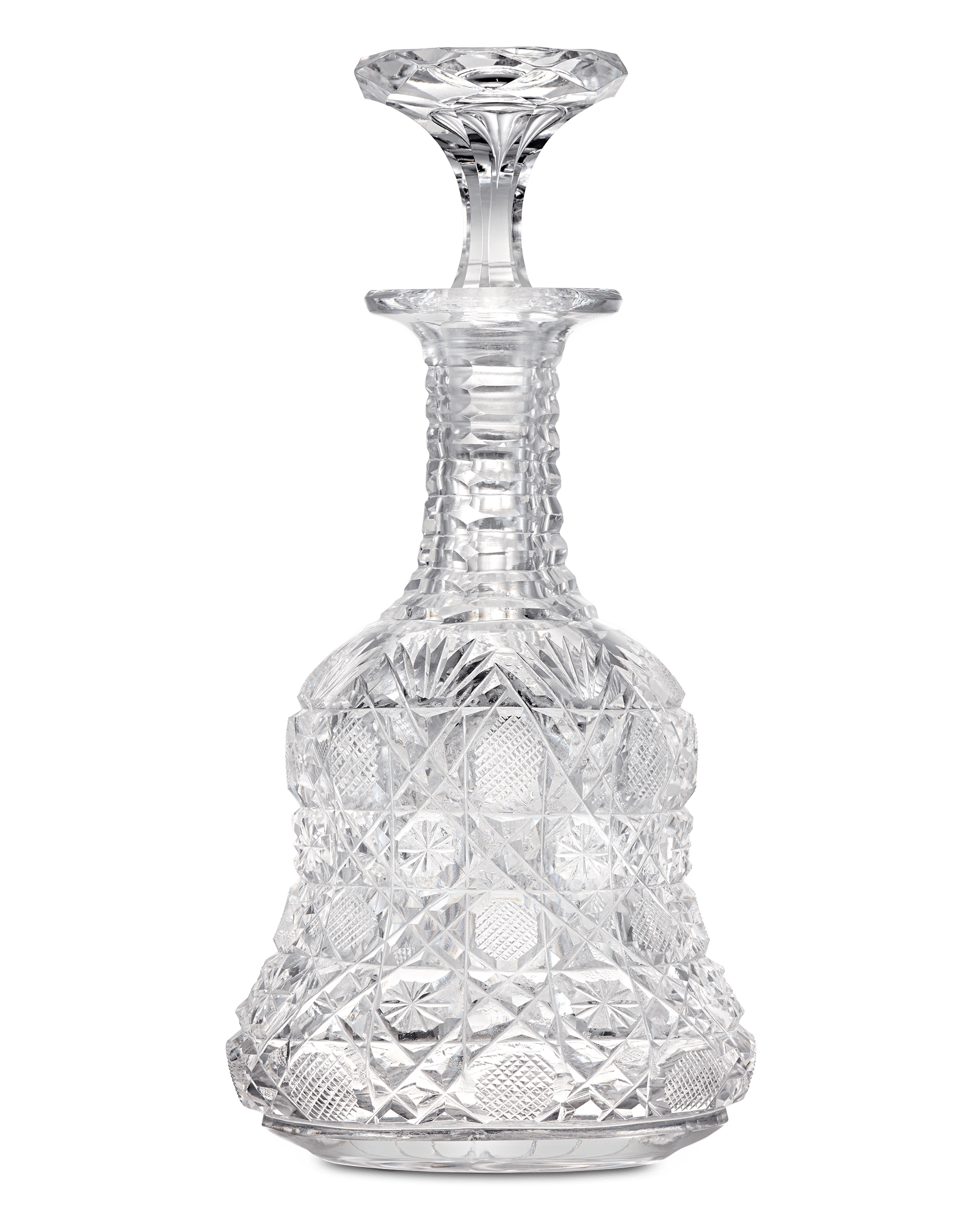 Brilliant Period Cut Glass Cruet Bottle