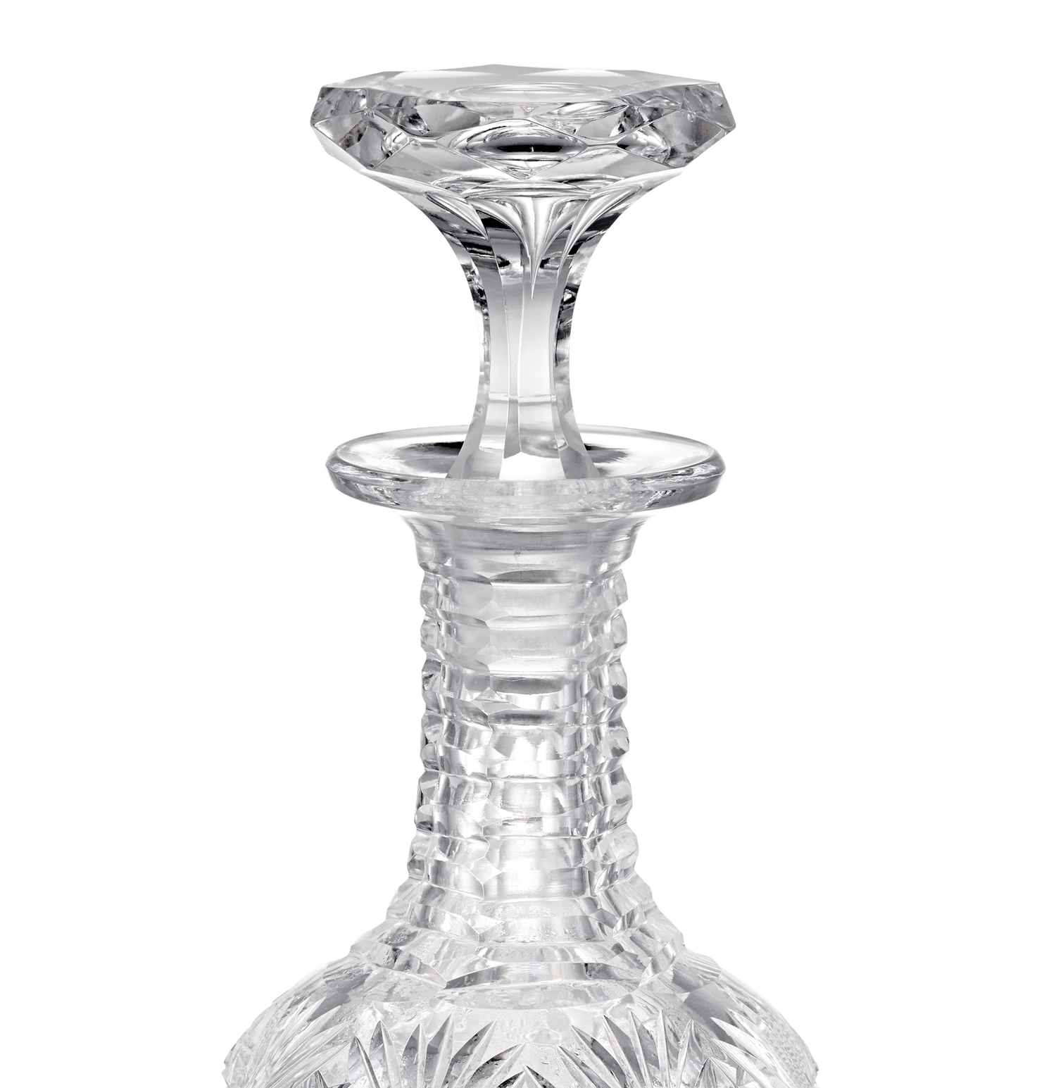 Brilliant Period Cut Glass Cruet Bottle