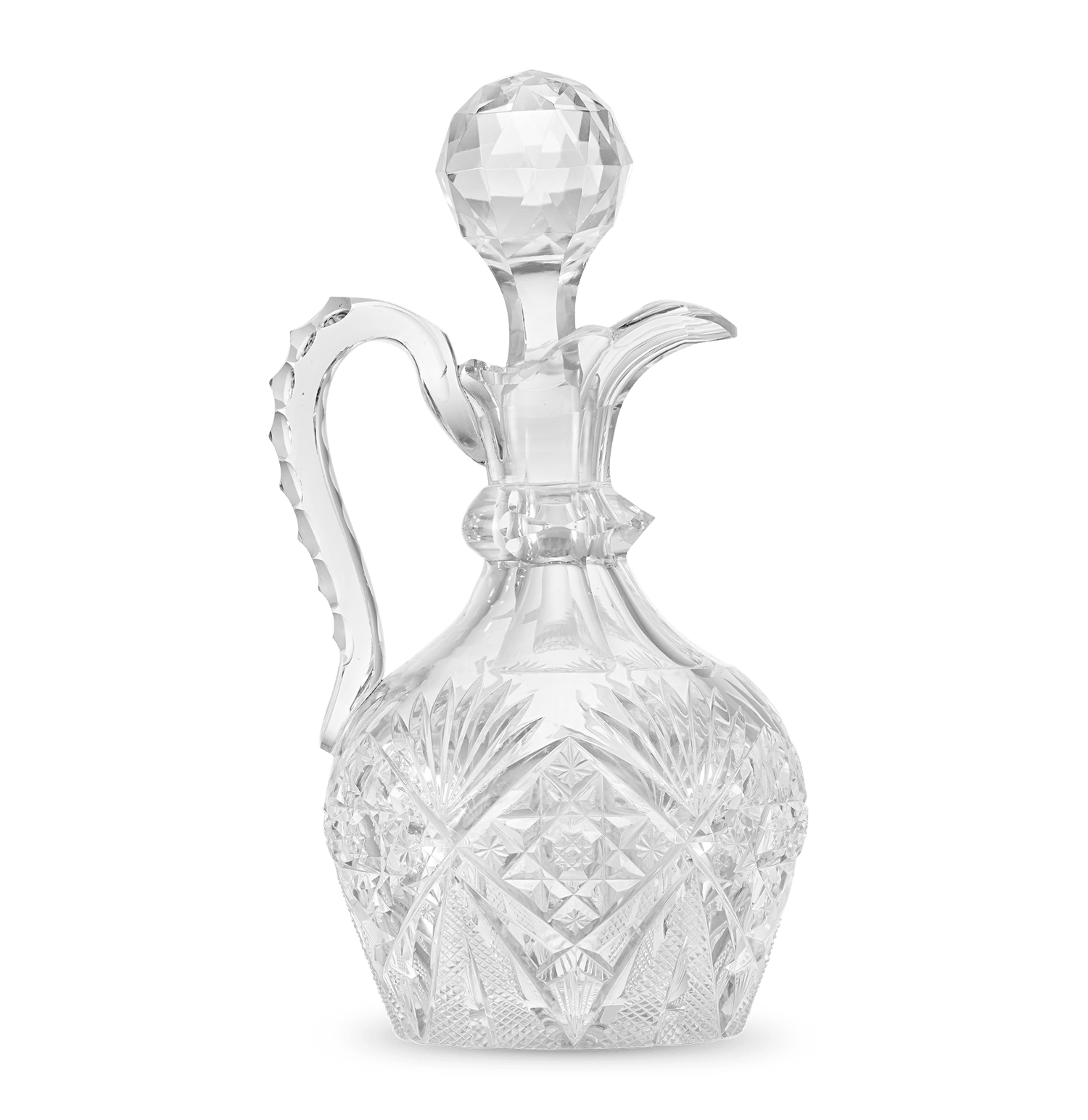 American Brilliant Period Cut Glass Bottle
