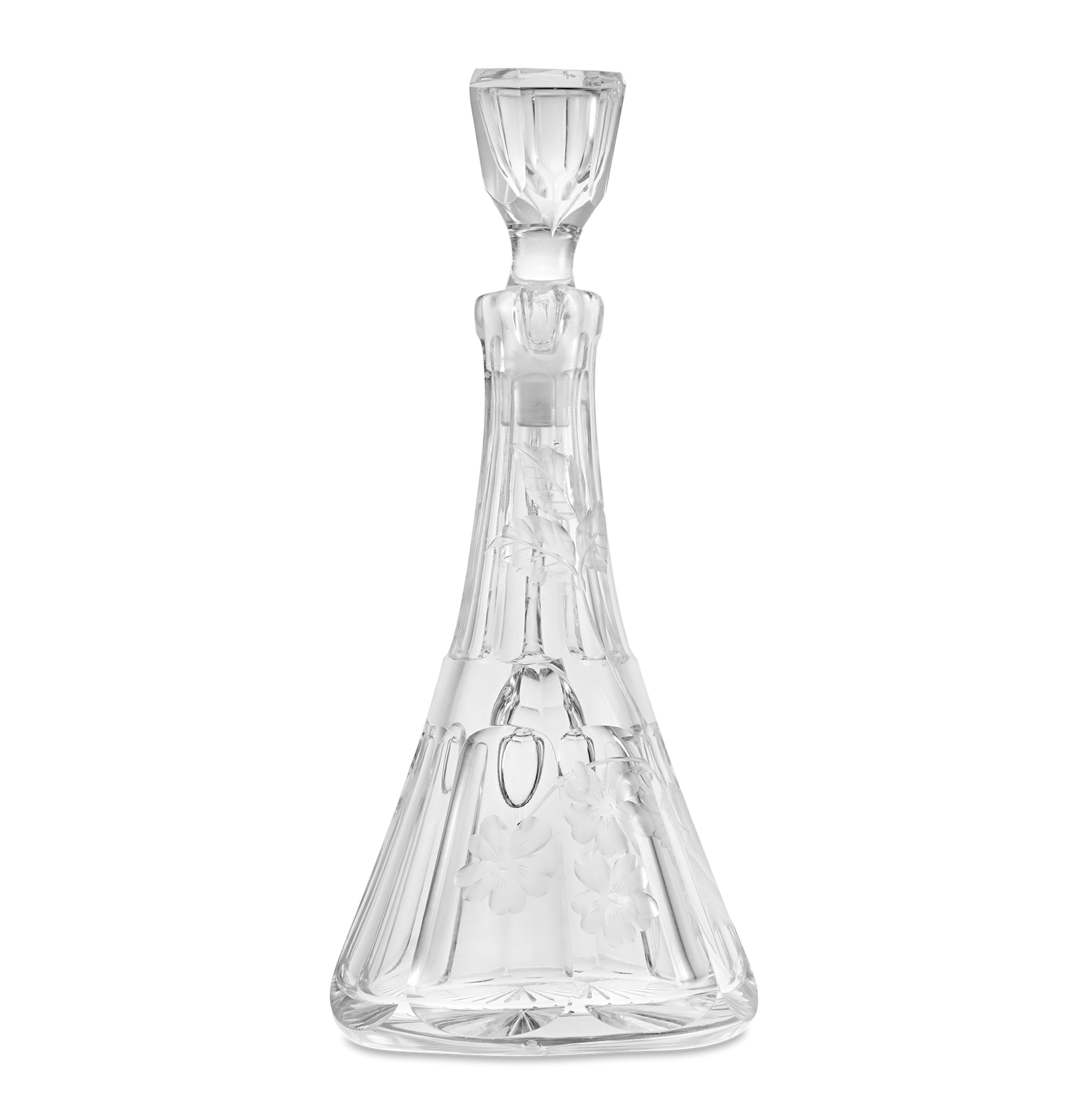 Floral Cut Glass Cruet