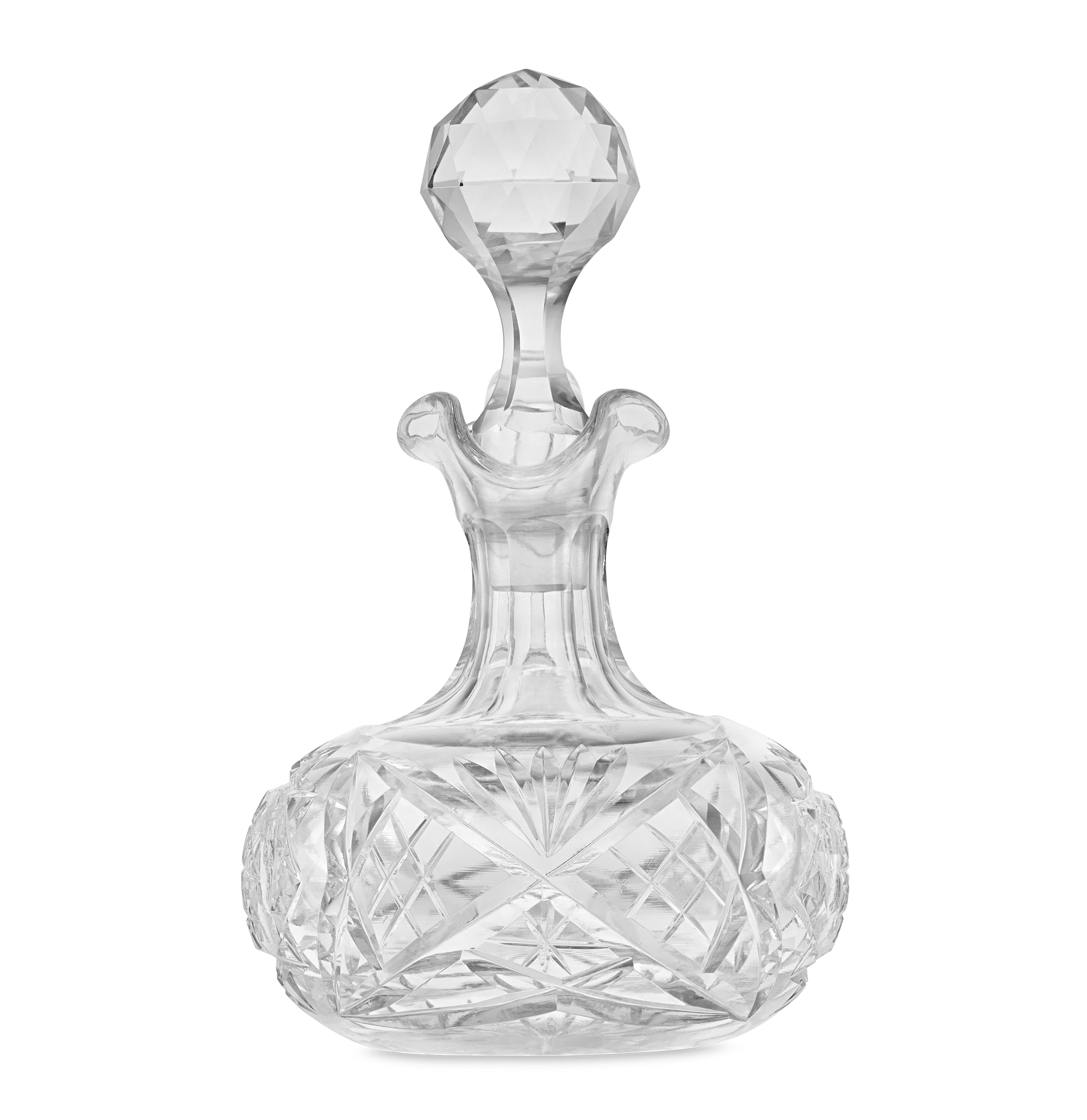 Cut Glass Round Cruet