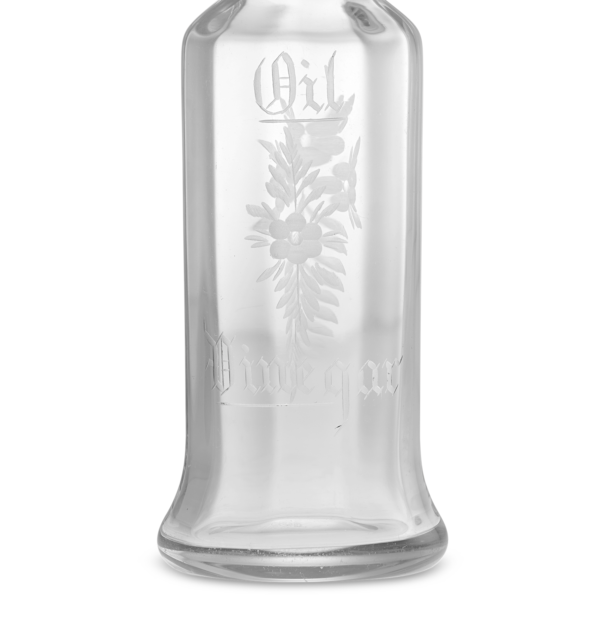 Glass Oil and Vinegar Bottle by T. G. Hawkes & Company