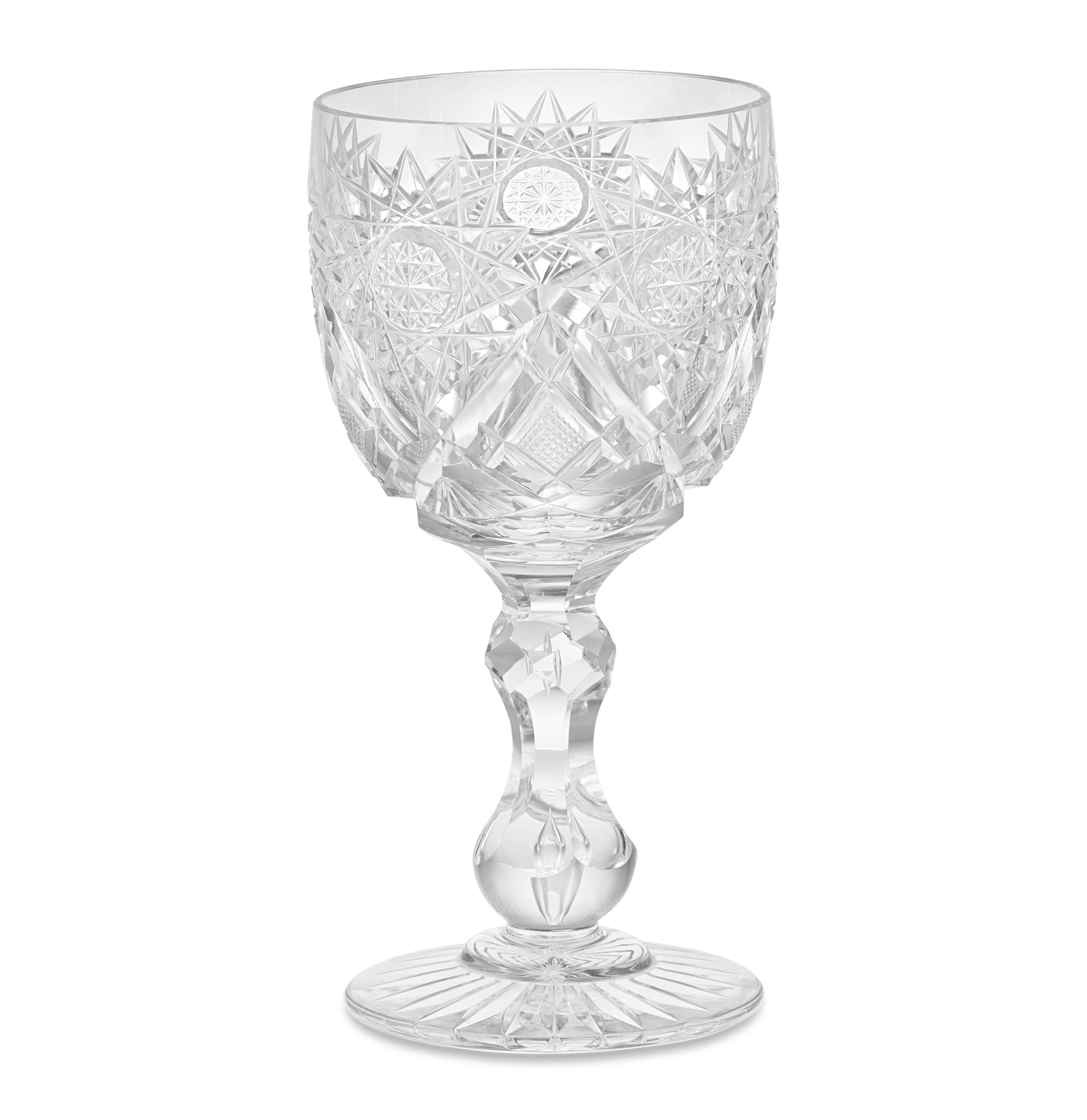 Cut Glass Goblet in the Middlesex Pattern