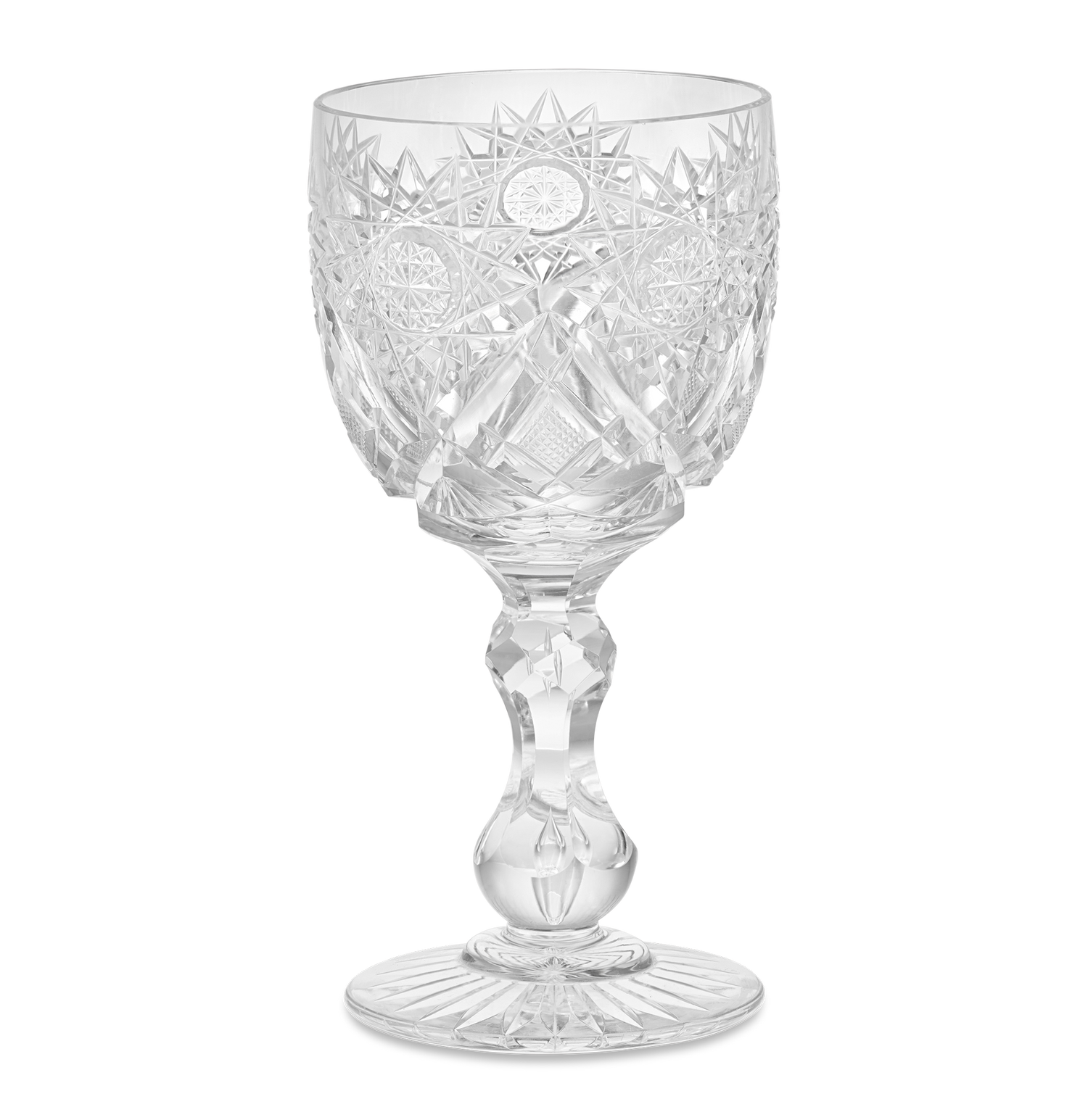 Cut Glass Goblet in the Middlesex Pattern