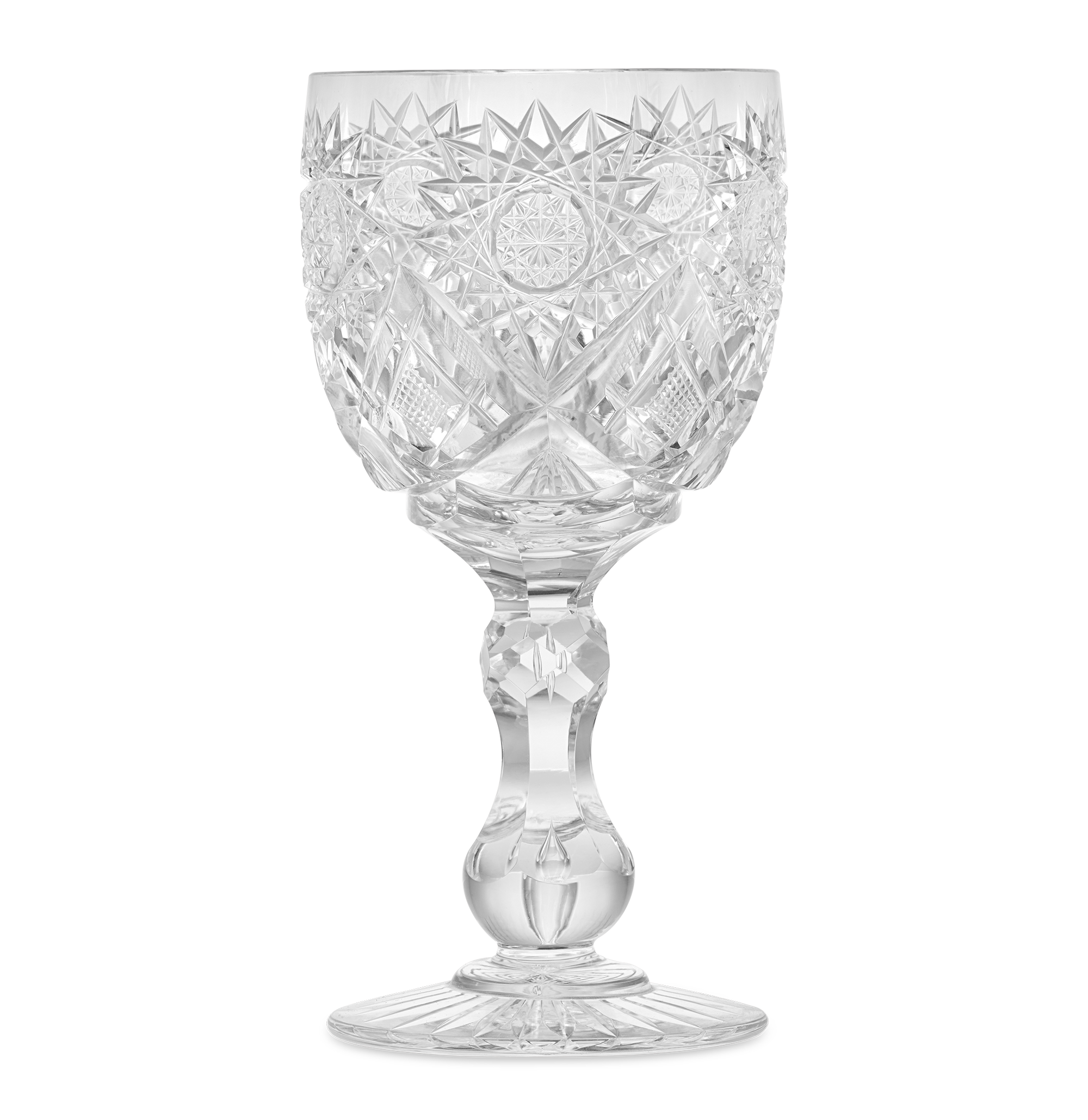 Cut Glass Goblet in the Middlesex Pattern