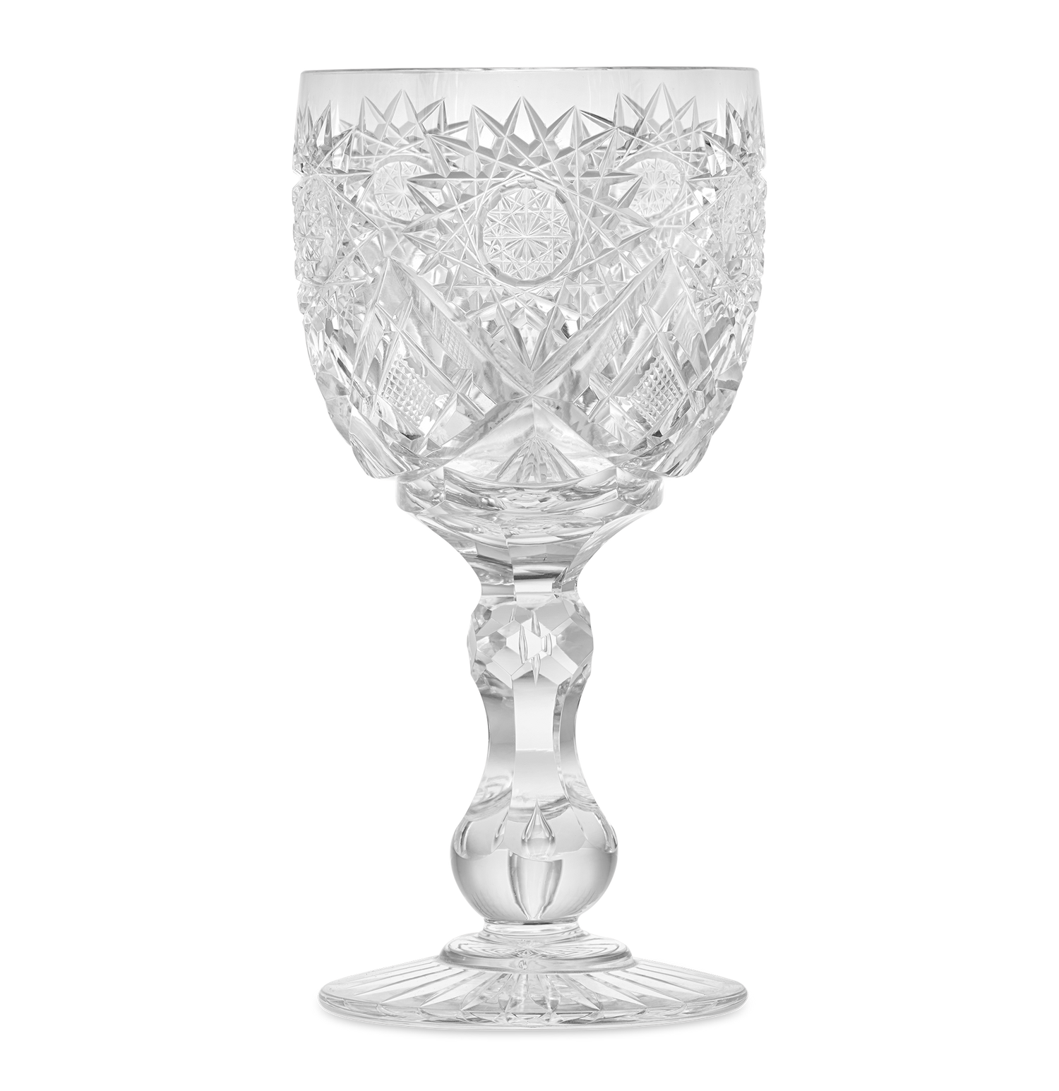 Cut Glass Goblet in the Middlesex Pattern