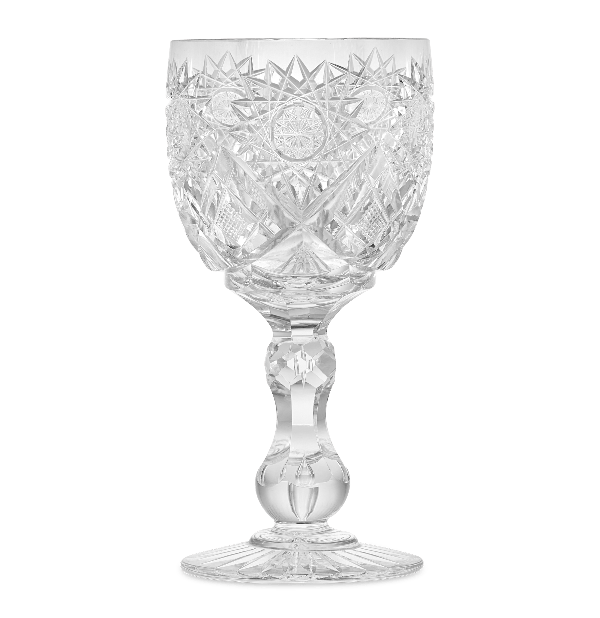 Cut Glass Goblet