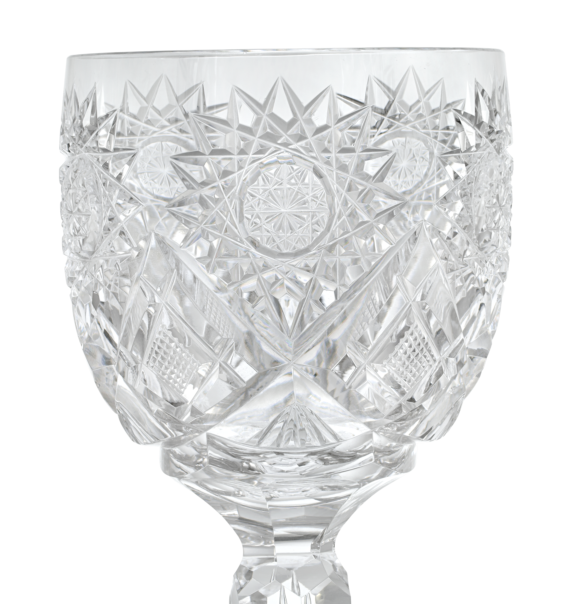 Cut Glass Goblet in the Middlesex Pattern