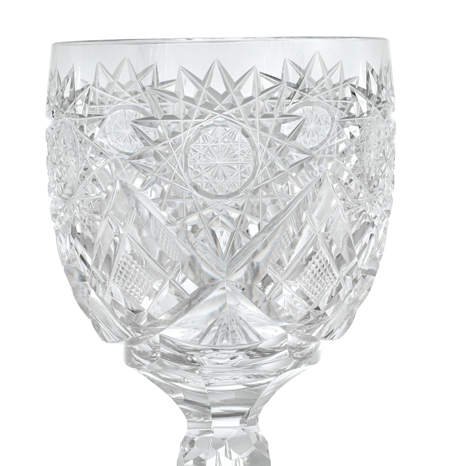 Cut Glass Goblet in the Middlesex Pattern