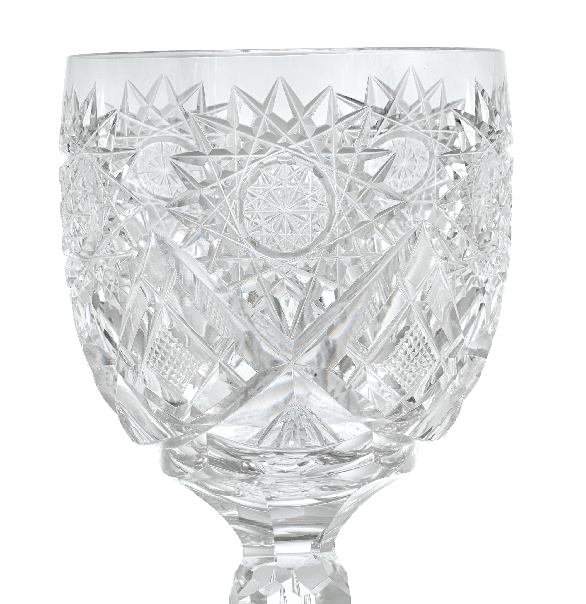 Cut Glass Goblet