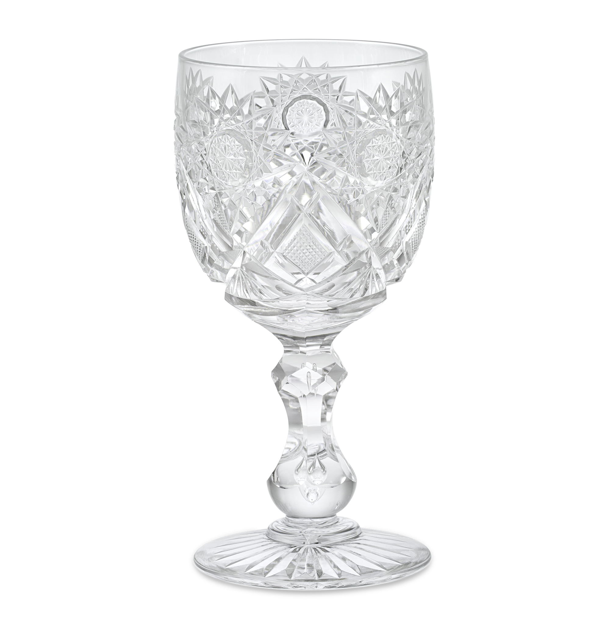 Cut Glass Goblet in the Middlesex Pattern