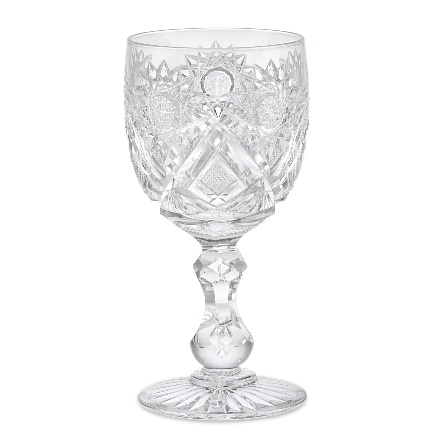 Cut Glass Goblet in the Middlesex Pattern