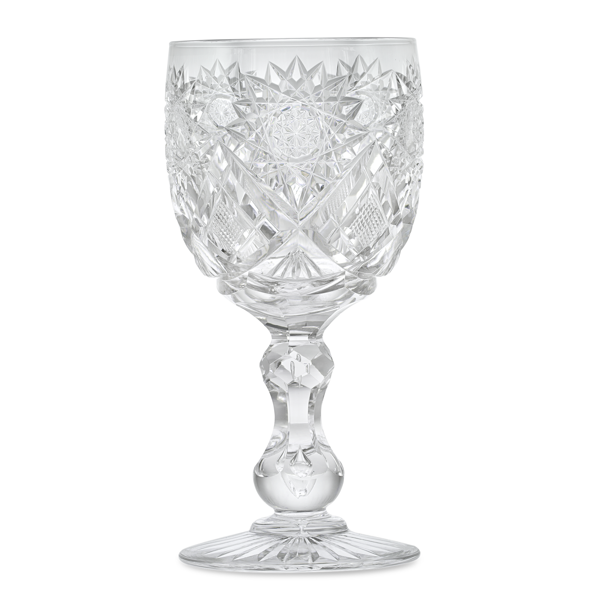 Cut Glass Goblet in the Middlesex Pattern