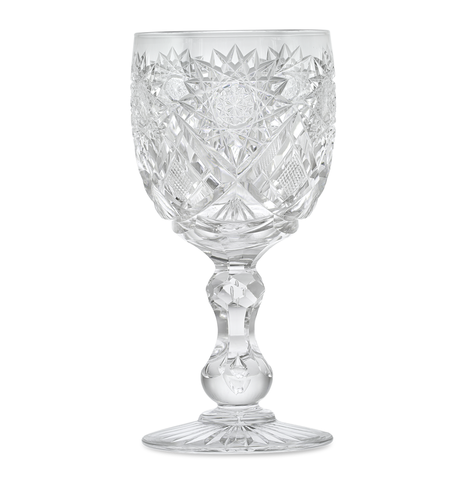 Cut Glass Goblet in the Middlesex Pattern