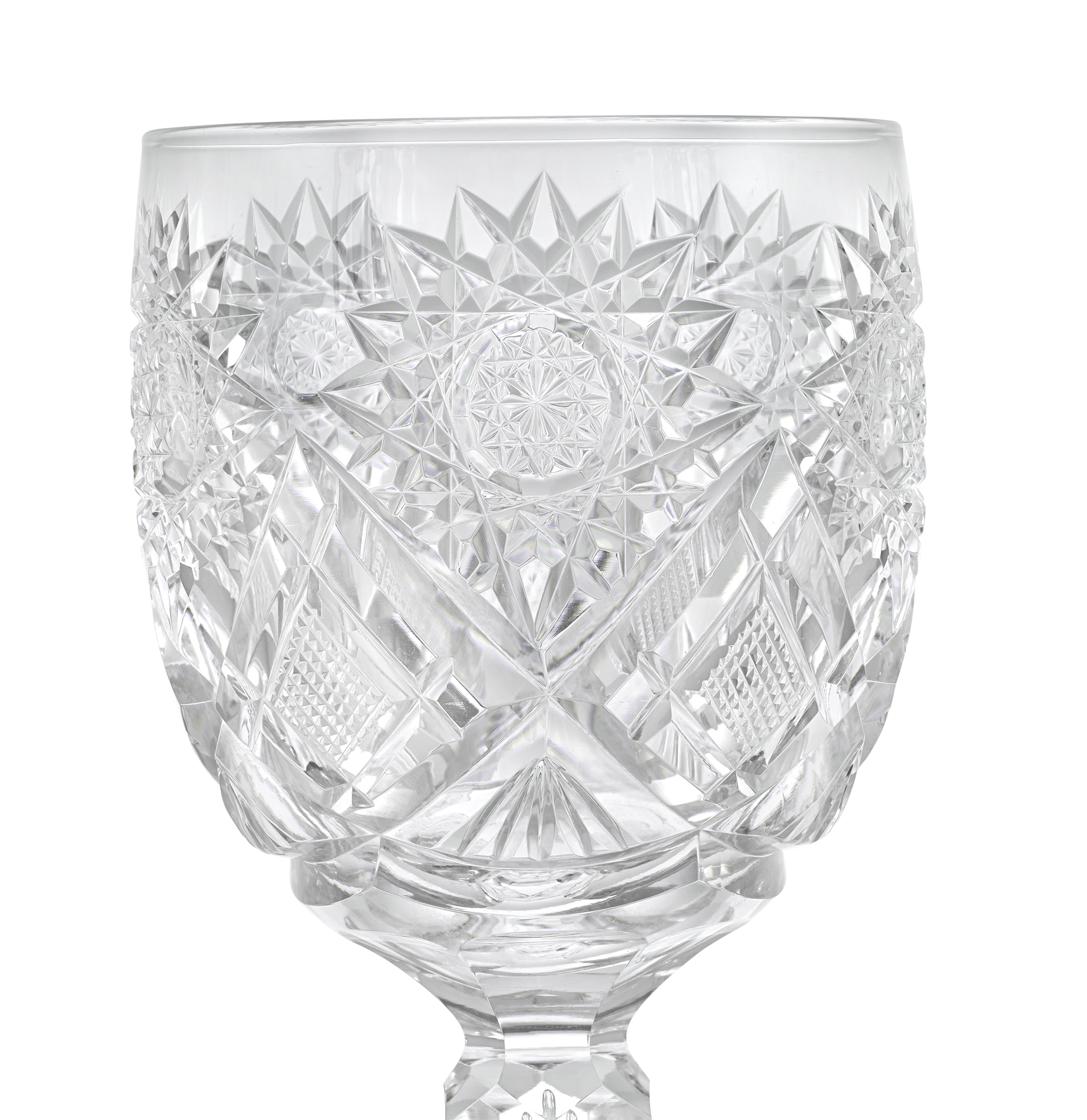 Cut Glass Goblet in the Middlesex Pattern