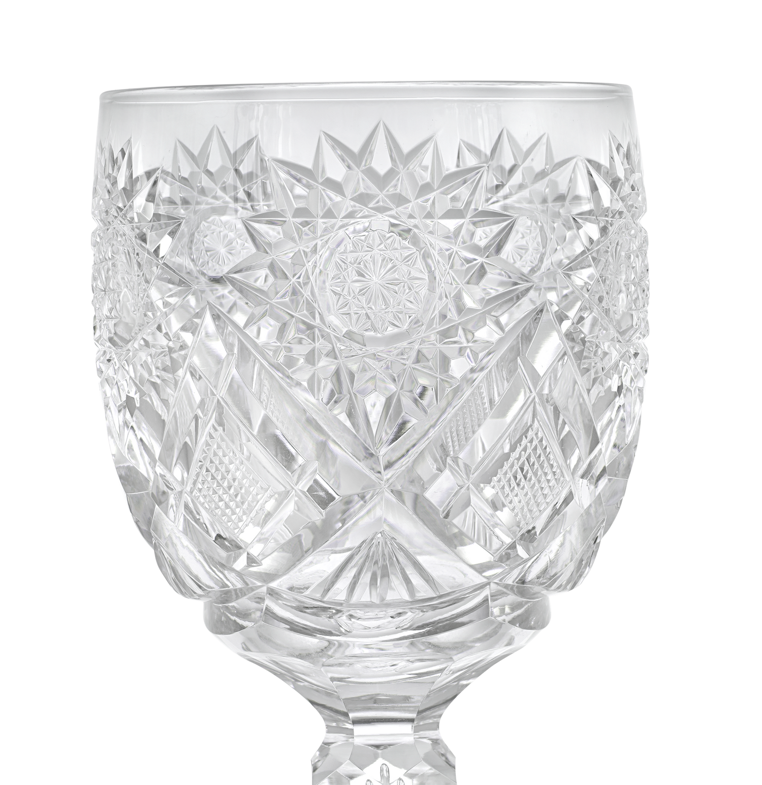 Cut Glass Goblet in the Middlesex Pattern