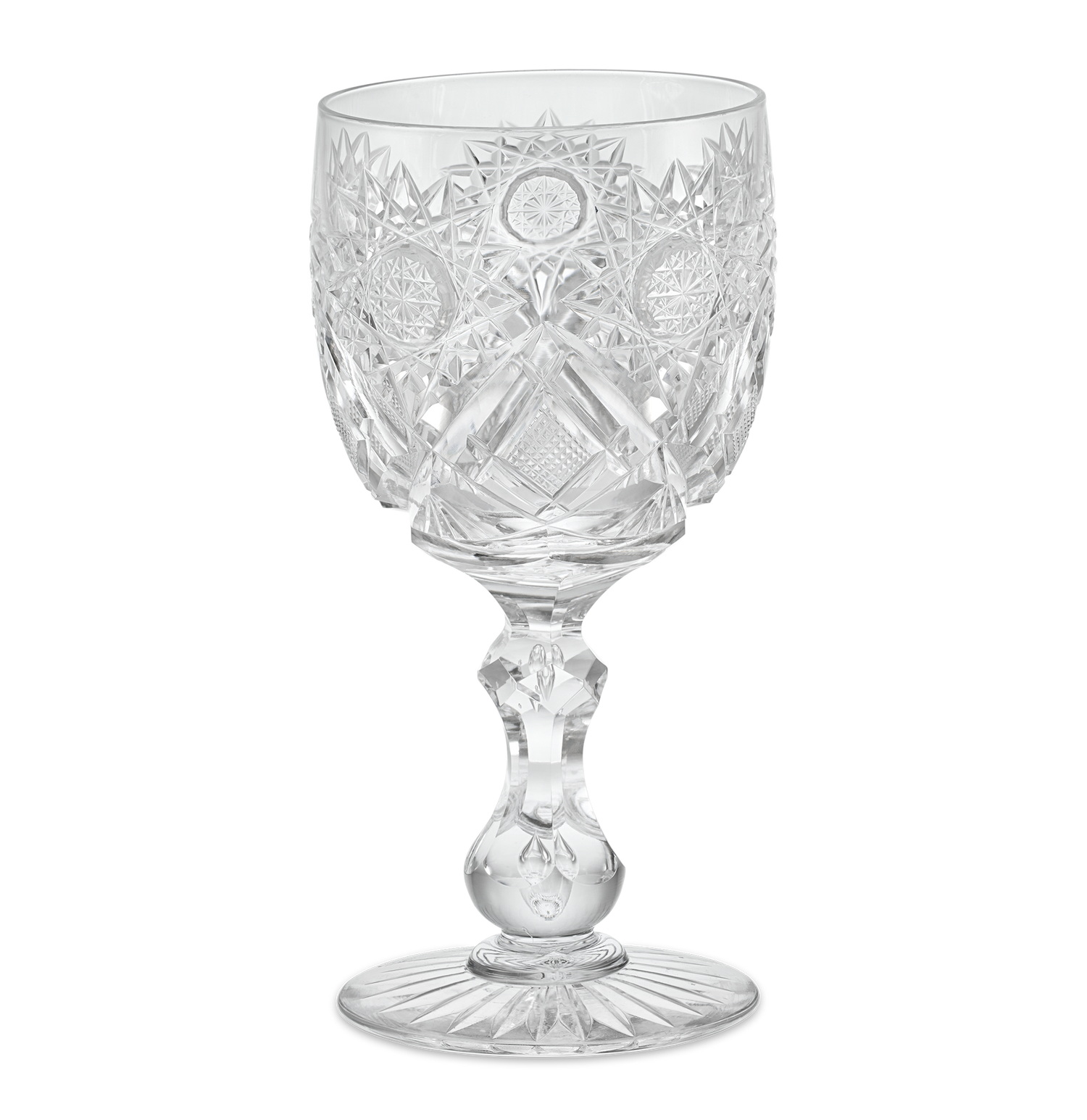 Cut Glass Goblet in the Middlesex Pattern