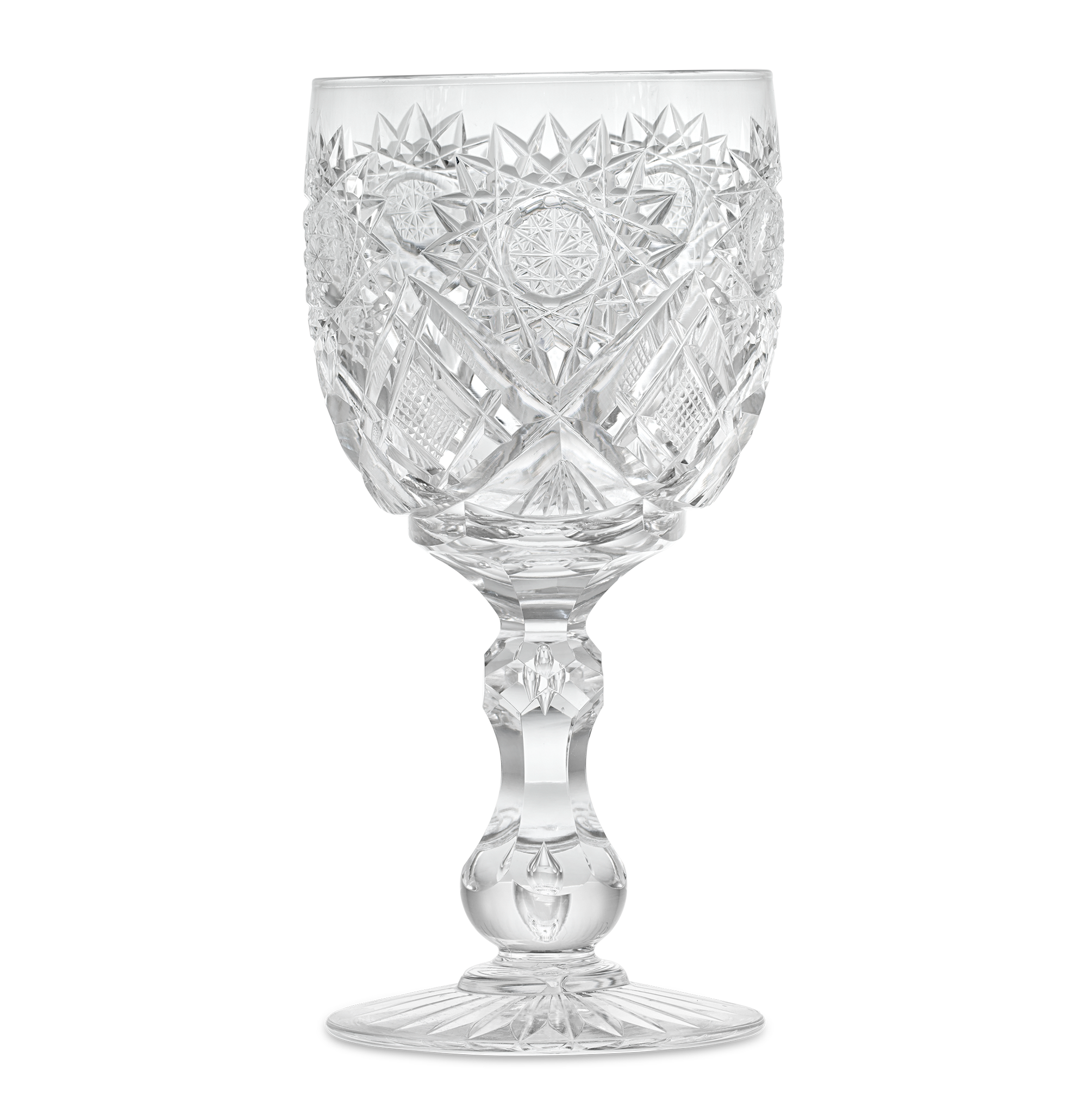 Cut Glass Goblet in the Middlesex Pattern