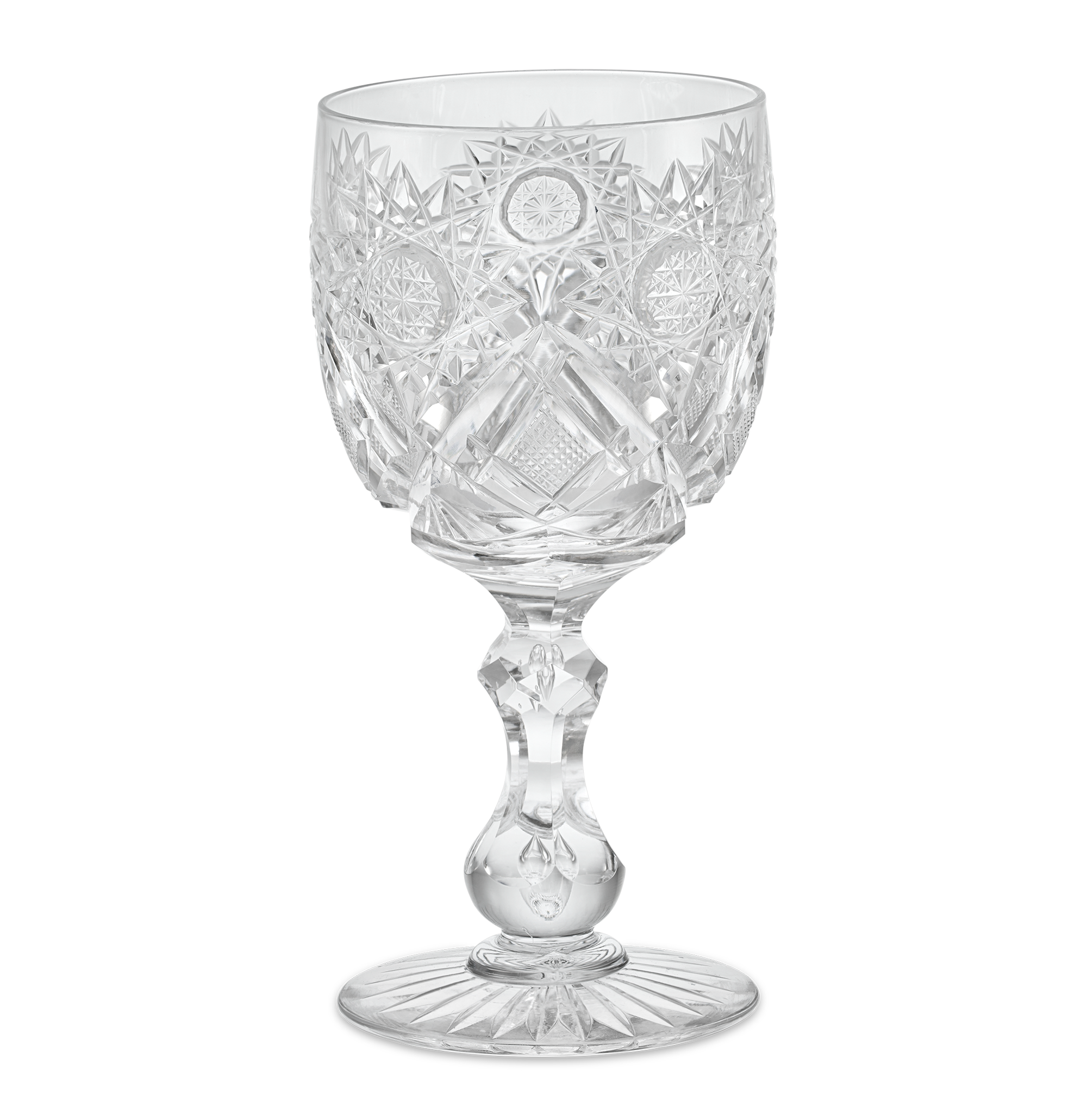 Cut Glass Goblet in the Middlesex Pattern