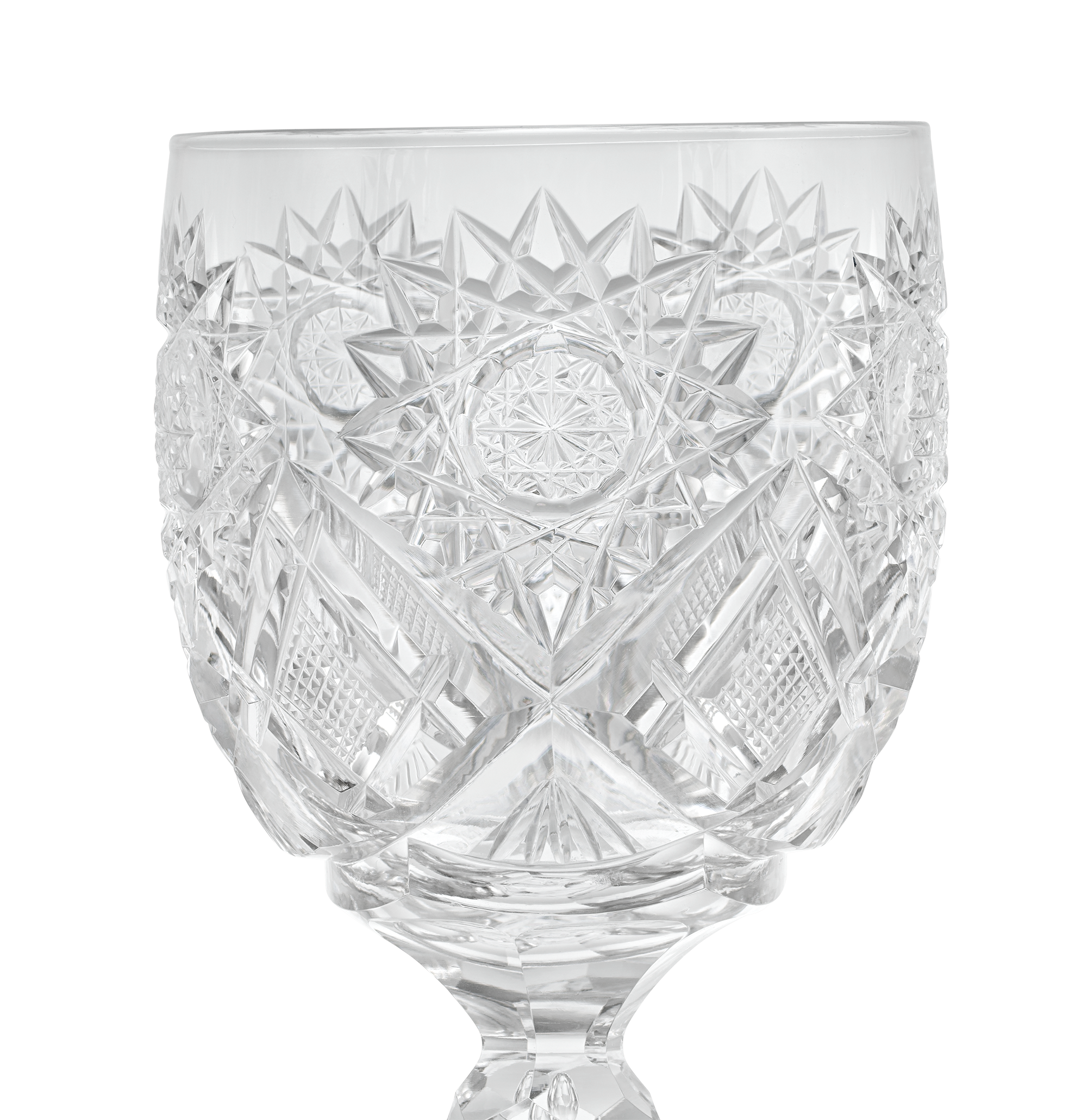 Cut Glass Goblet in the Middlesex Pattern