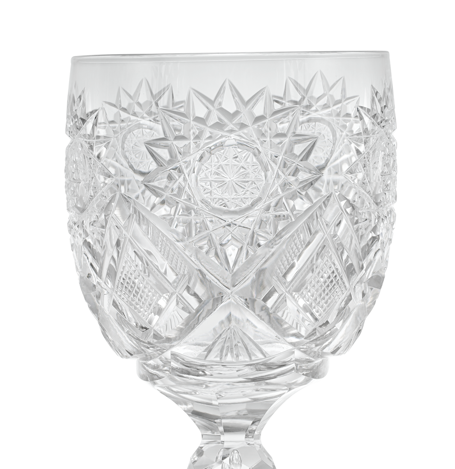 Cut Glass Goblet in the Middlesex Pattern